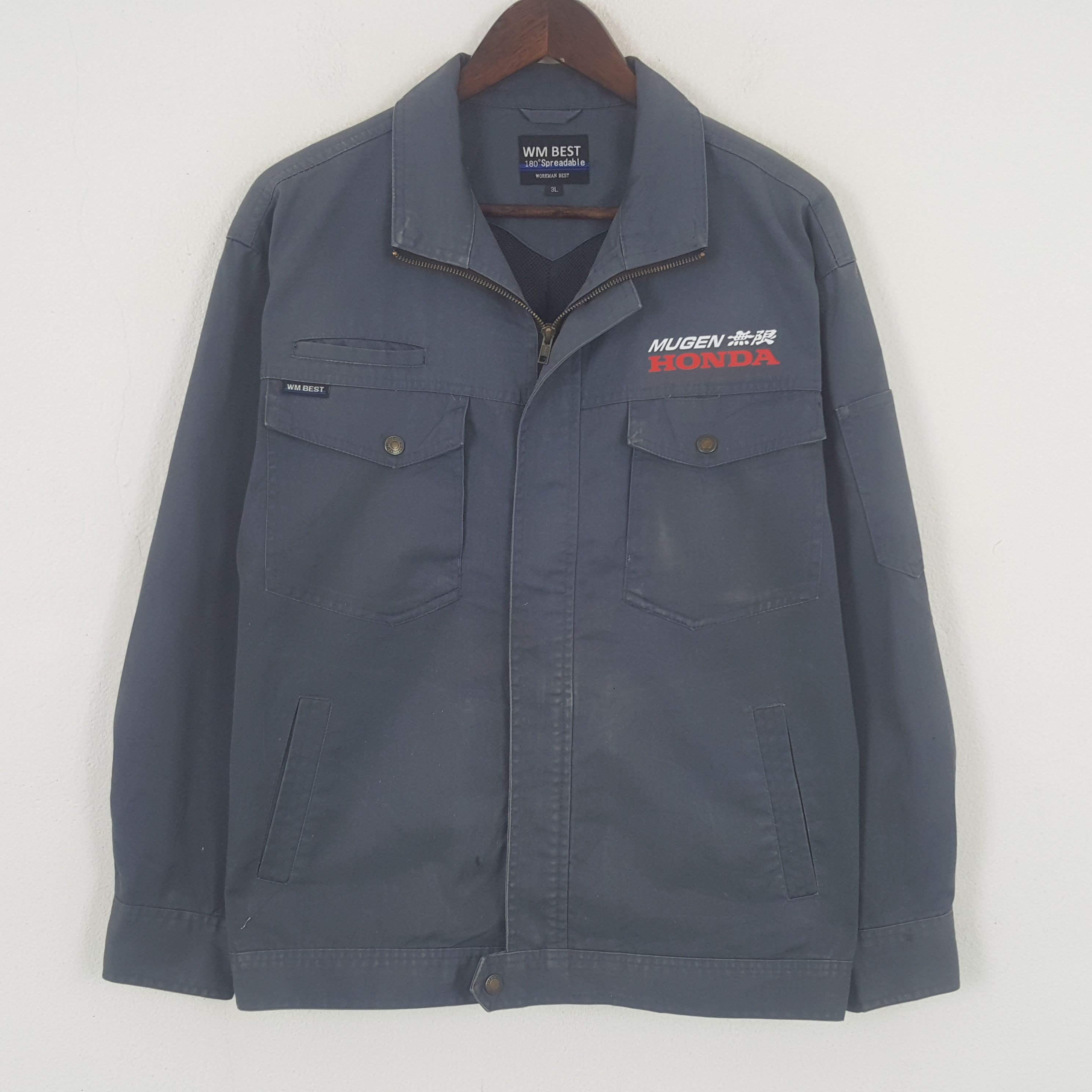 Honda × Vintage Vintage Mugen Honda Racing Worker Japan Jacket Size US L / EU 52-54 / 3 - 3 Thumbnail