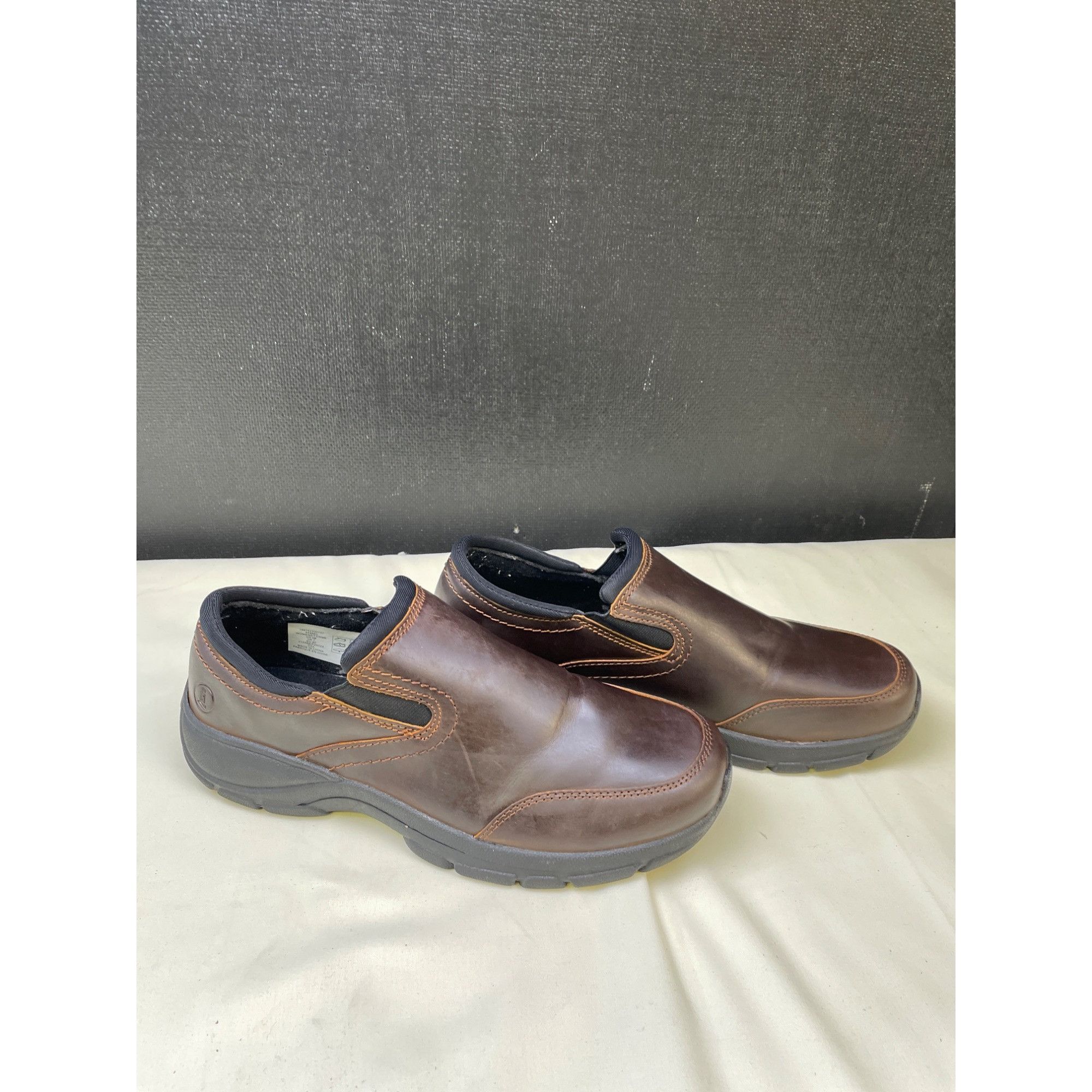 Lands' End Lands End Women's Leather Brown Comfort Slip on Shoes Size 9 Size US 9 / IT 39 - 4 Thumbnail