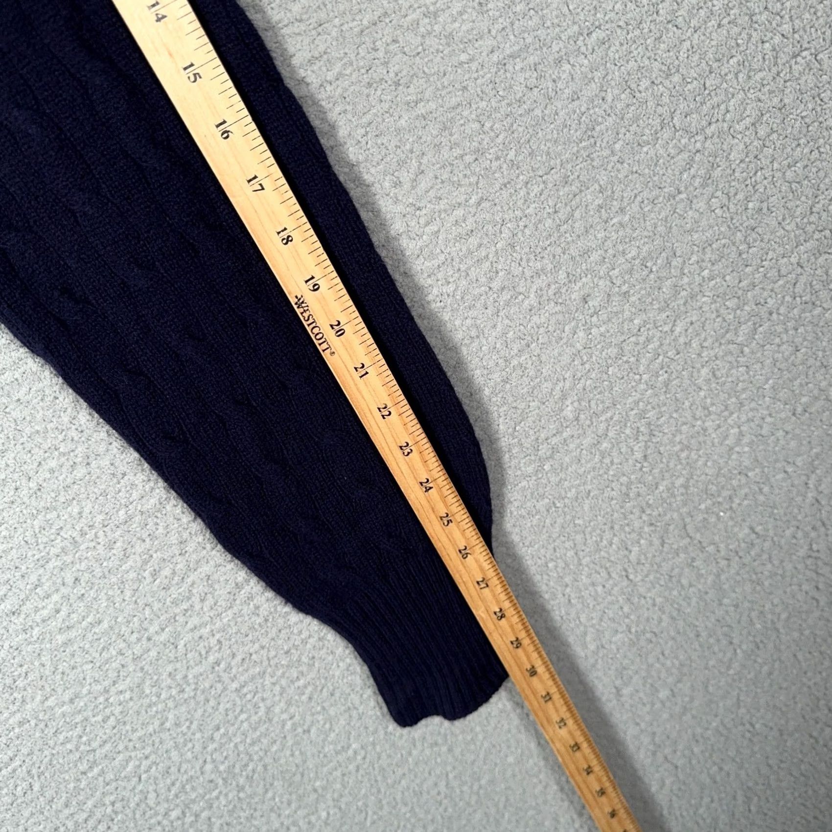 Polo Ralph Lauren VINTAGE Polo Ralph Lauren Cable Knit Wool Sweater Mens XL Navy Blue 90s Polo Ralph Lauren Mens XL Navy Lambswool Cable-Knit Pullover Crew Neck Logo Size US XL / EU 56 / 4 - 6 Thumbnail
