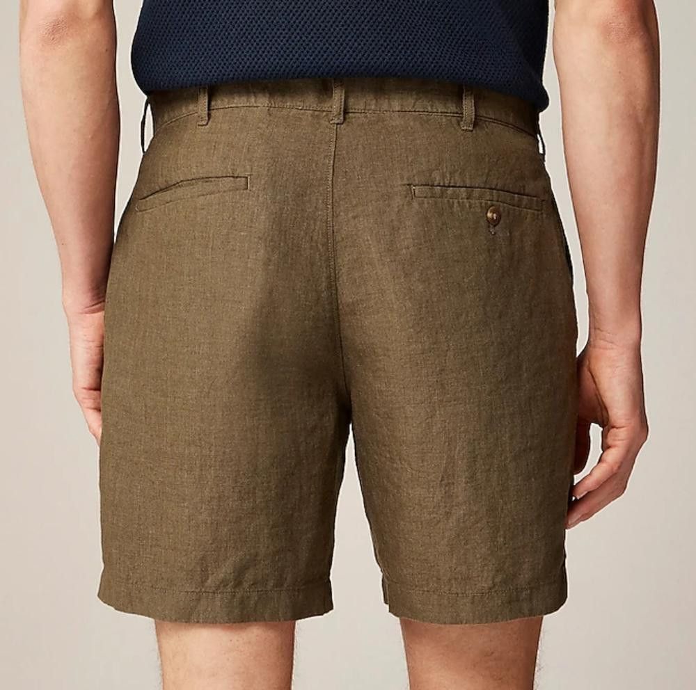 J.Crew J Crew 7" Linen Short Size US 31 - 9 Thumbnail