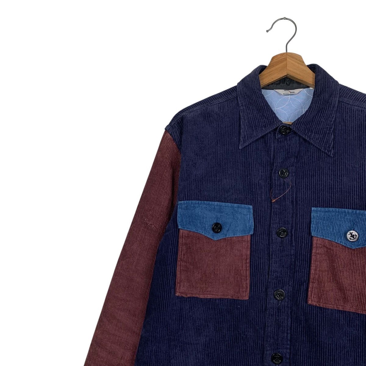 Japanese Brand Wash N Make Multicolor Corduroy Jacket Size US M / EU 48-50 / 2 - 6 Thumbnail