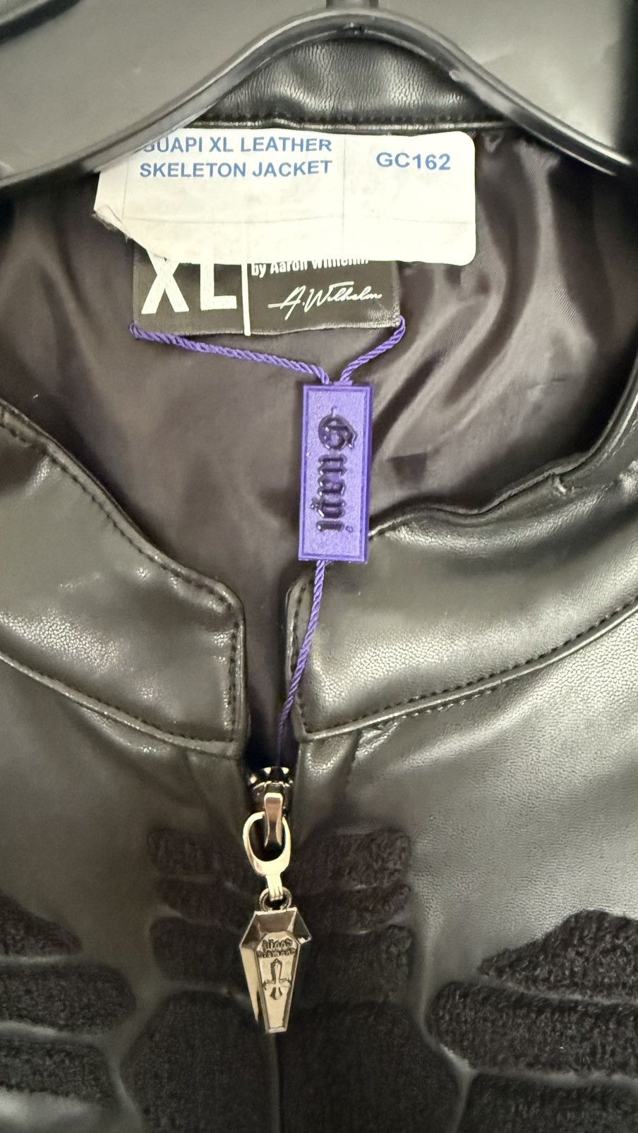 GUAPI Guapi Skeleton Jacket, XL Limited Edition 1/100, PU Leather Size US XL / EU 56 / 4 - 2 Thumbnail