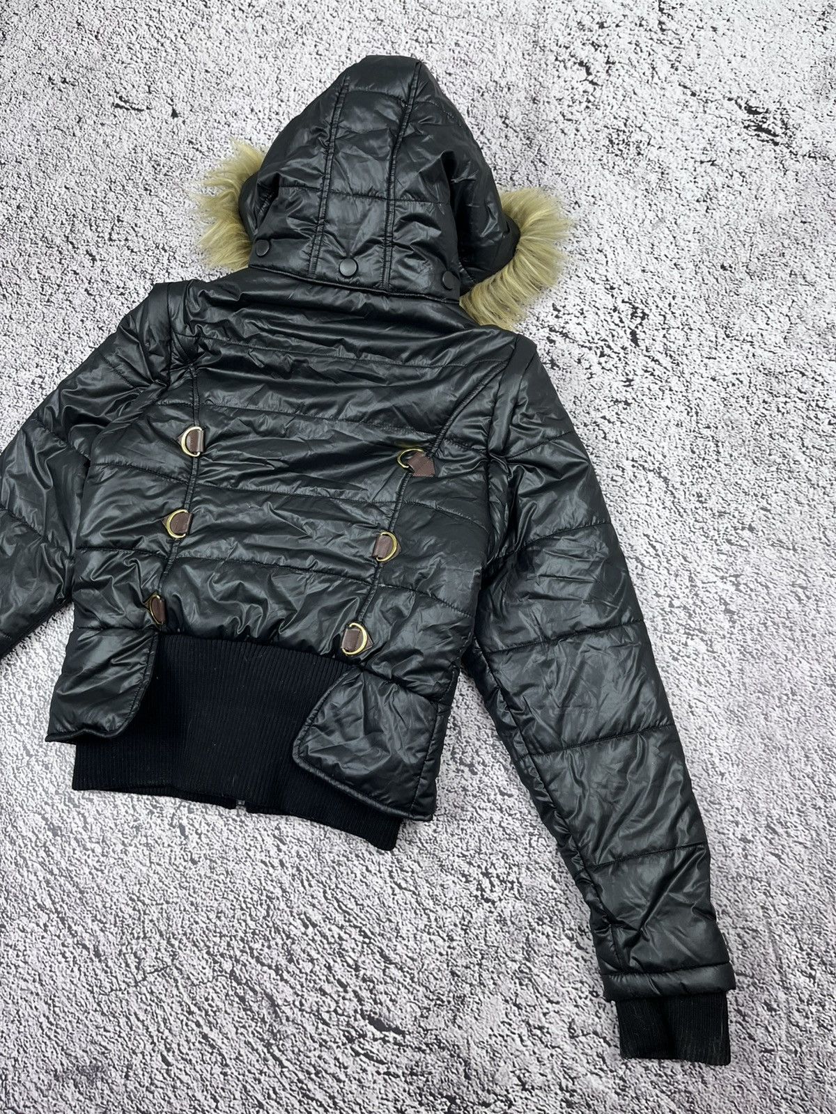 Southpole Vintage 2000s y2k Baby Phat Faux Fur Puffer Jacket Bomber Size M / US 6-8 / IT 42-44 - 11 Thumbnail