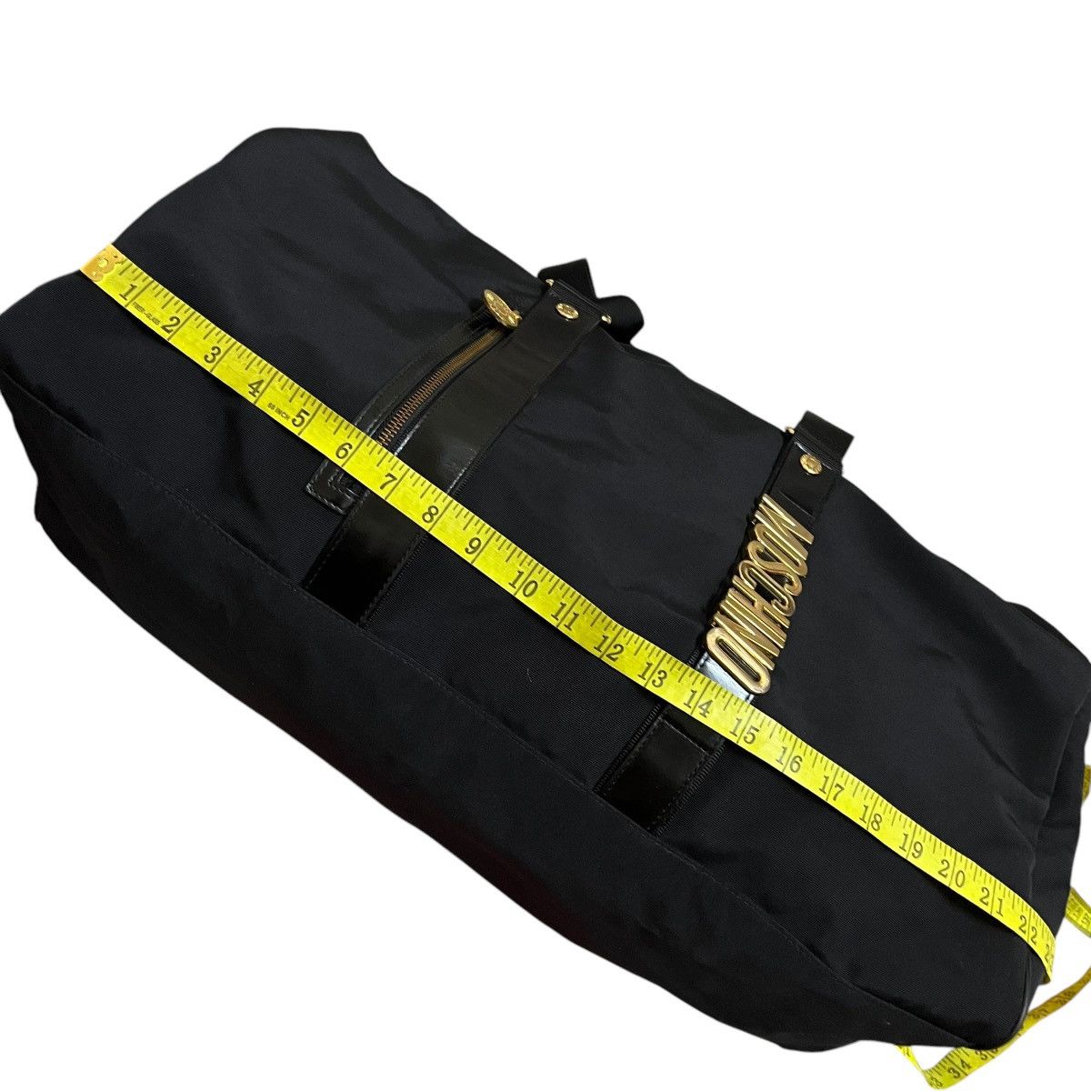 Japanese Brand × Moschino × Vintage Authentic Moschino Nylon Large Travel Bag Size ONE SIZE - 8 Thumbnail