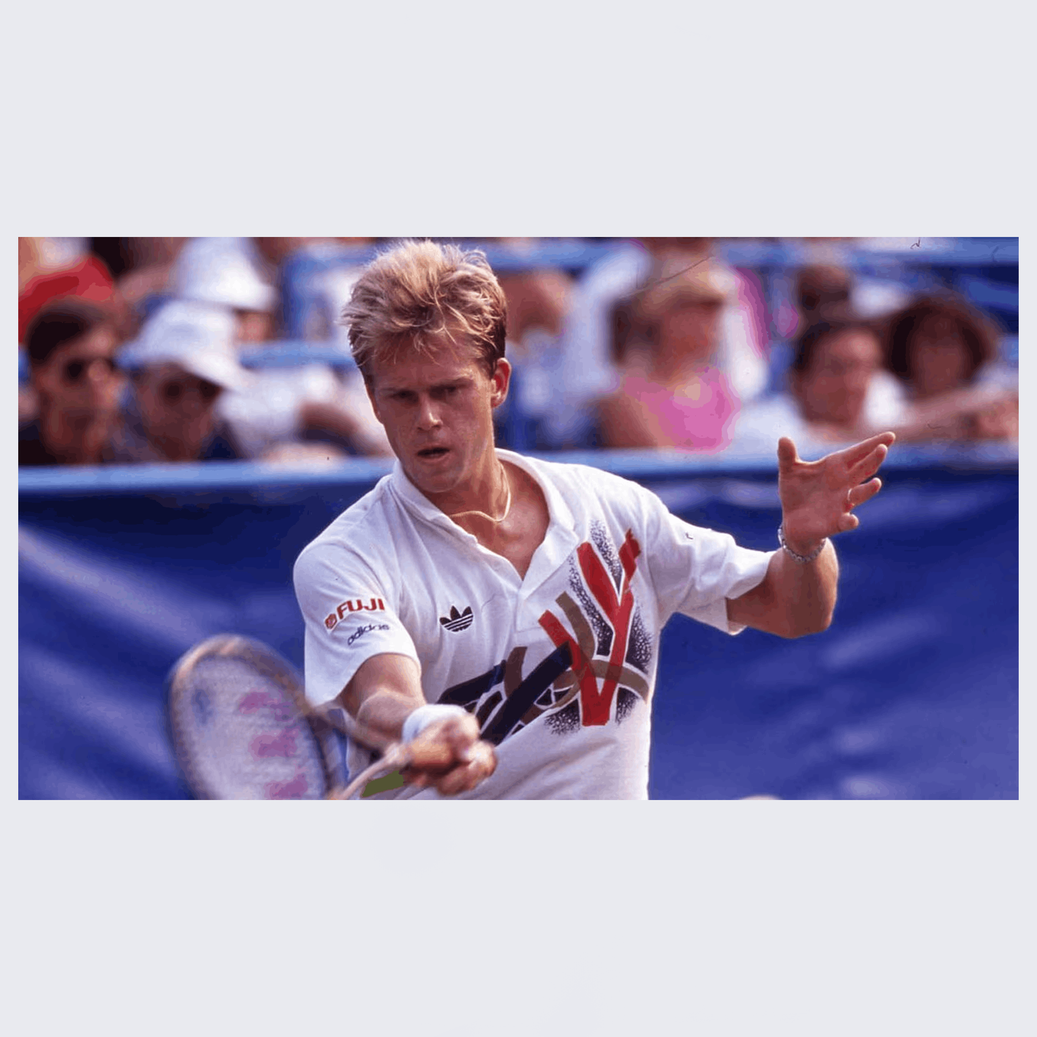 Adidas × Vintage Adidas Vintage 90s Stefan Edberg Sweden Tennis Sweatshirt Size US M / EU 48-50 / 2 - 3 Thumbnail
