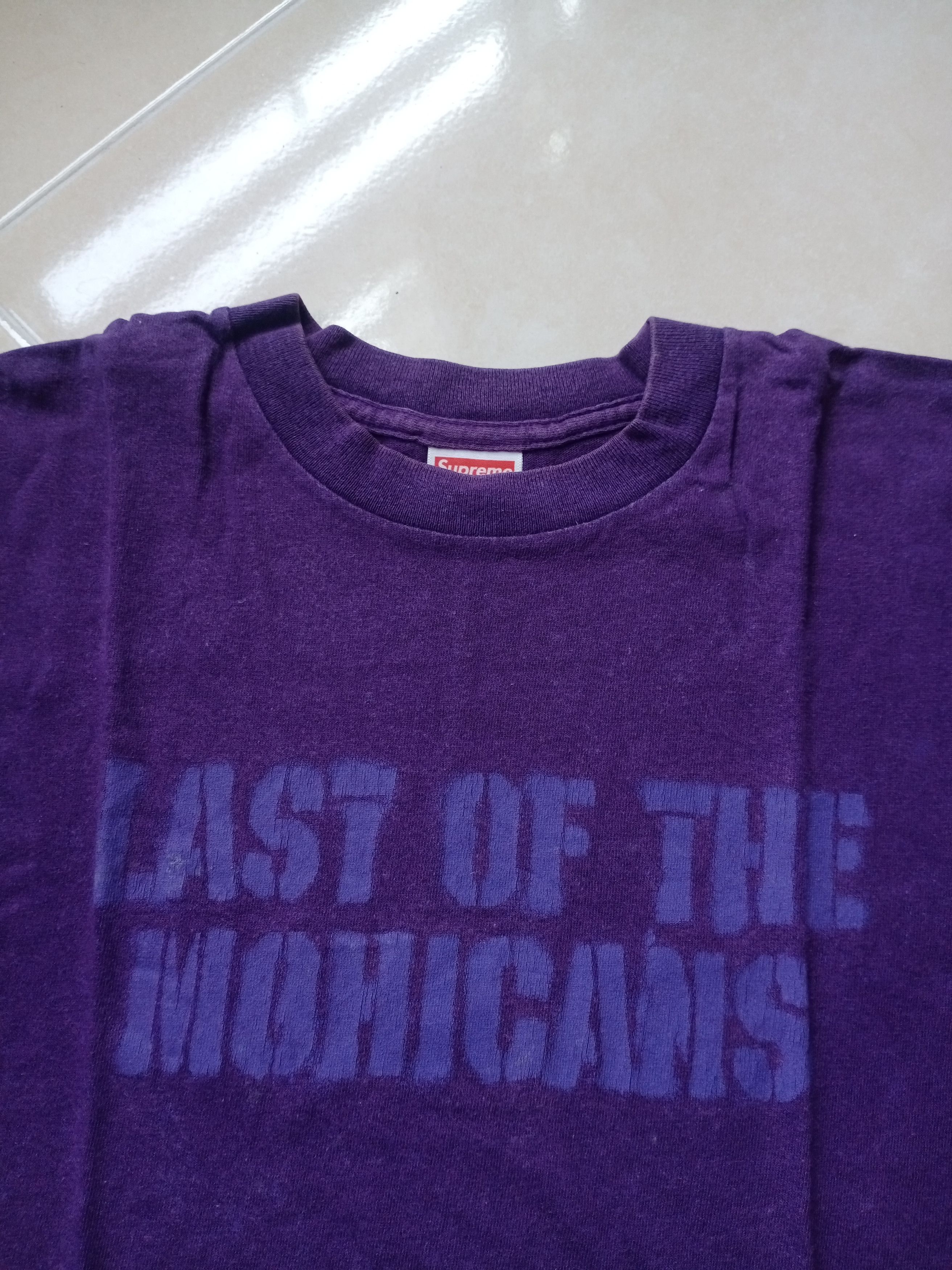 Supreme The Last Of The Mohicans Tee Shirt 2001 Purple