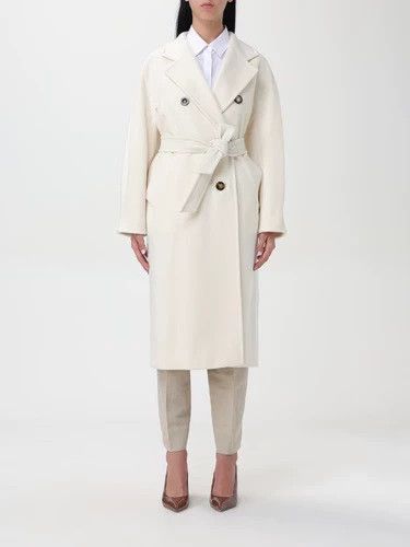 Max Mara Max Mara 101801 White Coat Size M / US 6-8 / IT 42-44 - 5 Thumbnail