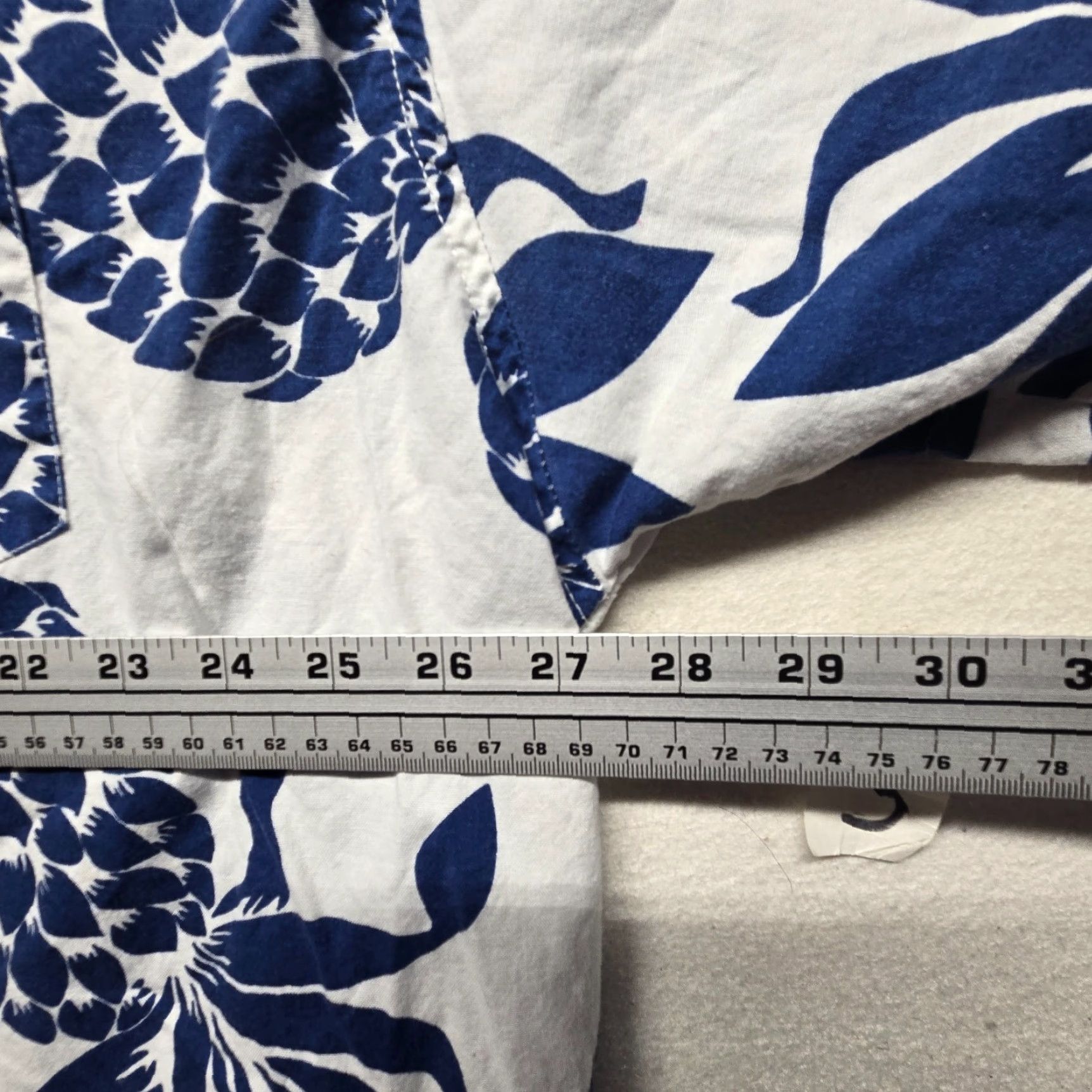 Faded Glory Faded Glory Shirt Short Sleeve White Blue Pineapple Hawaiian Adult Mens 3XL Multicolor Button-Up Casual 90s Hawaiian Theme Mens Size US XXL / EU 58 / 5 - 5 Thumbnail