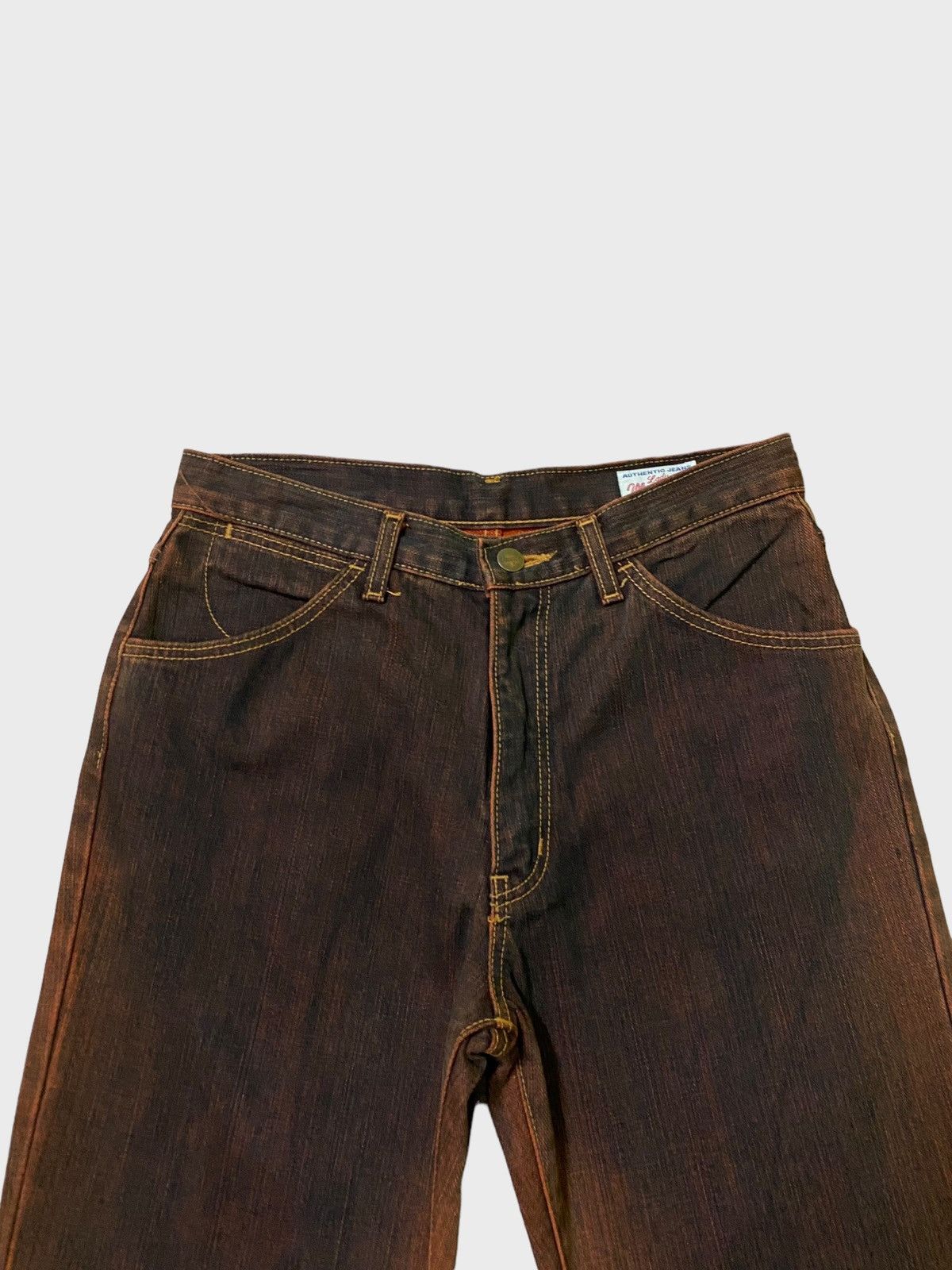 If Six Was Nine × Le Grande Bleu (L.G.B.) × Wrangler Flared Wrangler Black Red Two Tone Boot Cut Denim Size US 28 / EU 44 - 3 Thumbnail