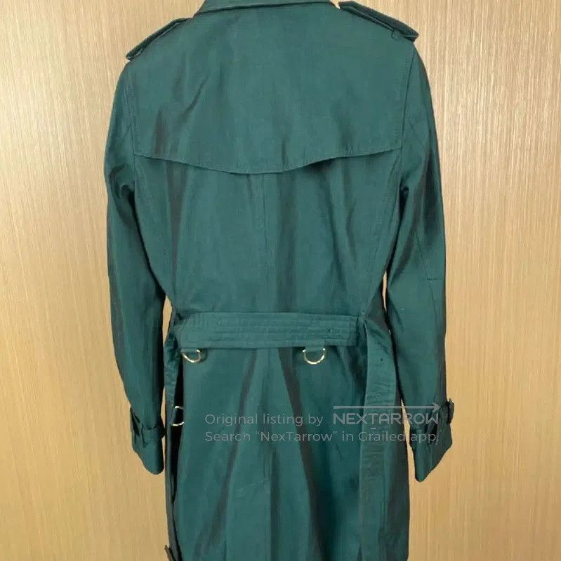 Burberry Burberry M Size Peacock Green Women's Trench Coat. Size M / US 6-8 / IT 42-44 - 2 Thumbnail