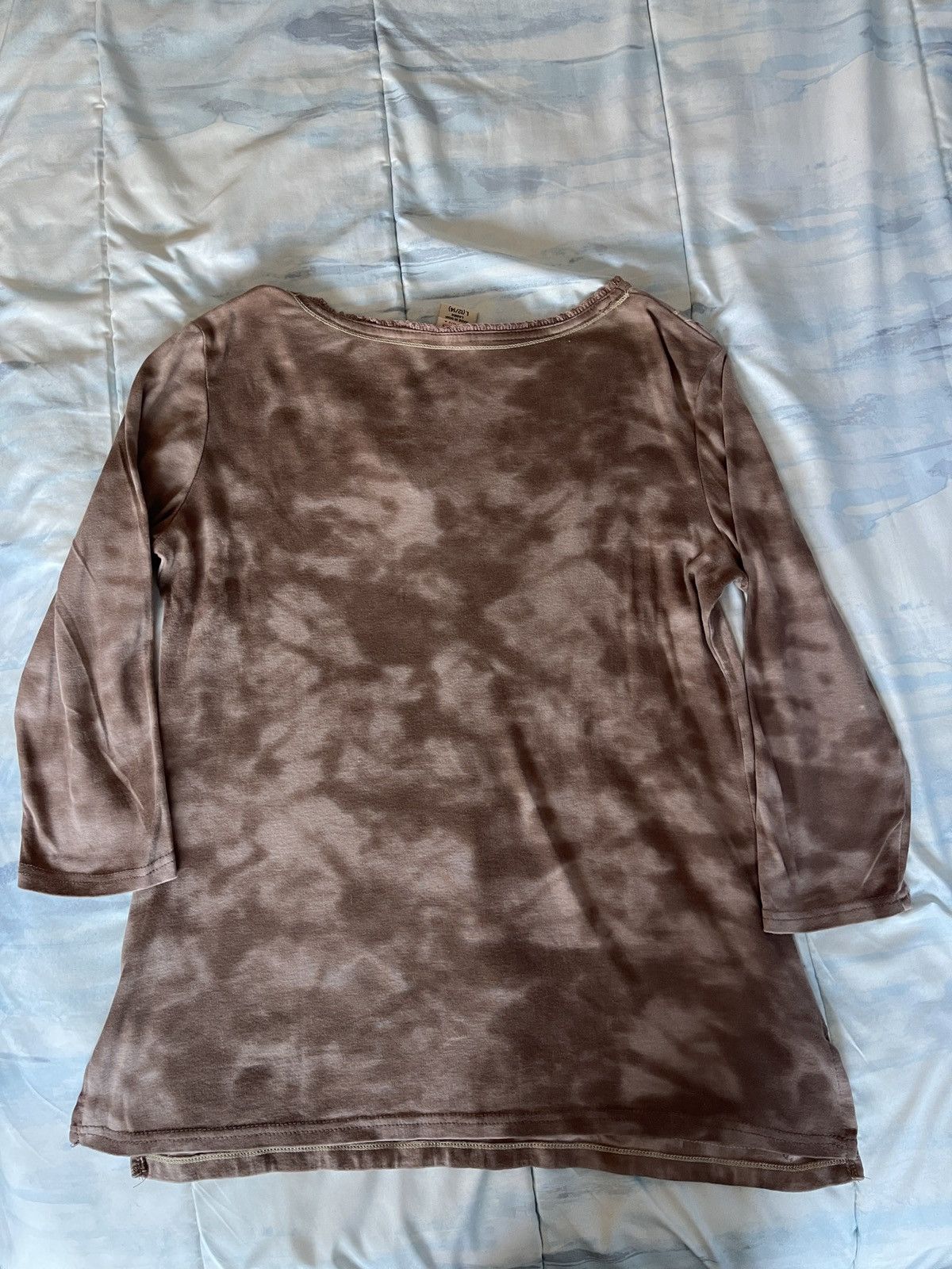 Faded Glory Tie-Dye Bohemian Shirt Size L / US 10 / IT 46 - 2 Thumbnail