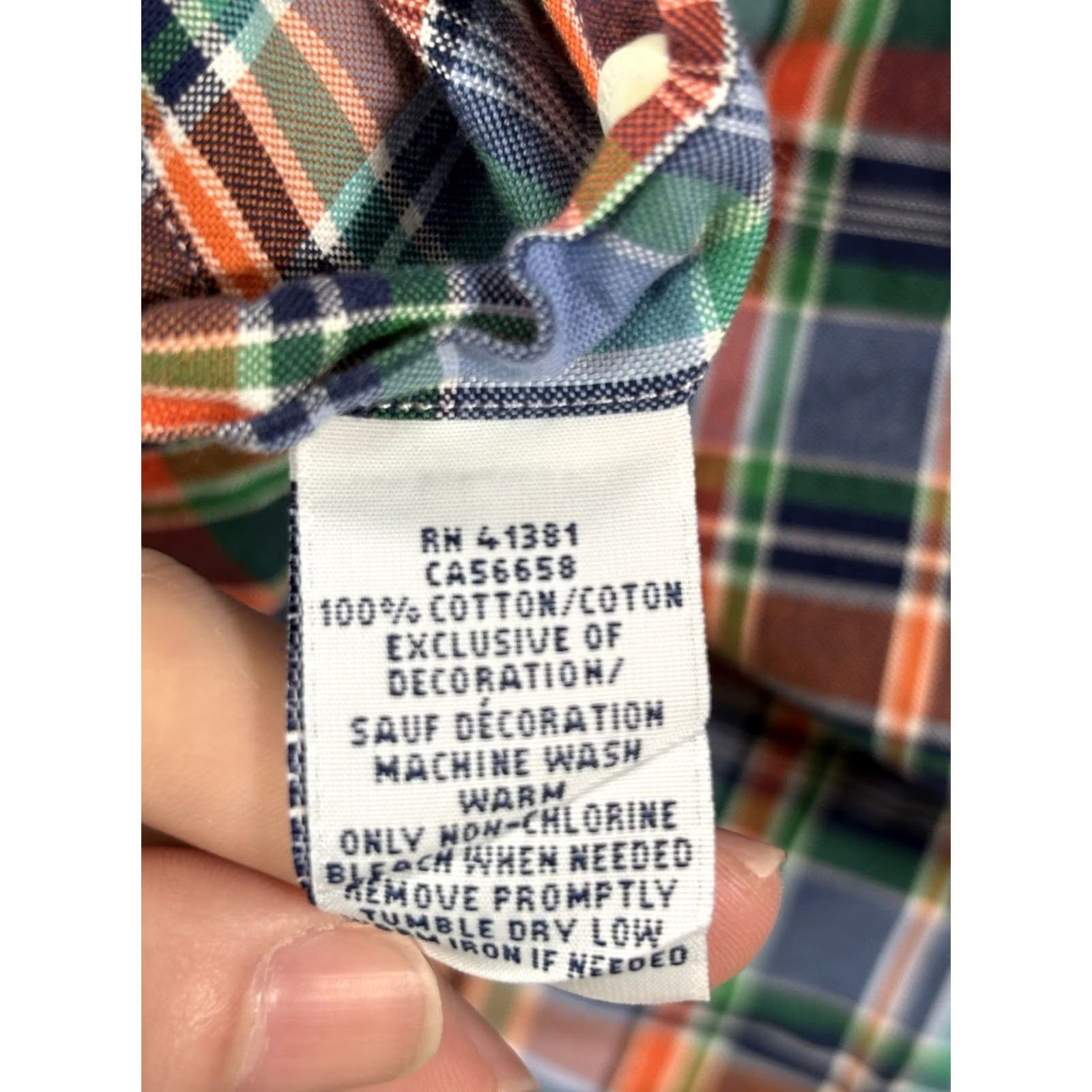 Polo Ralph Lauren Polo Ralph Lauren Shirt Mens Large Slim Fit Cotton Stretch Pony Preppy Plaid Long Sleeve Button-Up Size US L / EU 52-54 / 3 - 4 Thumbnail