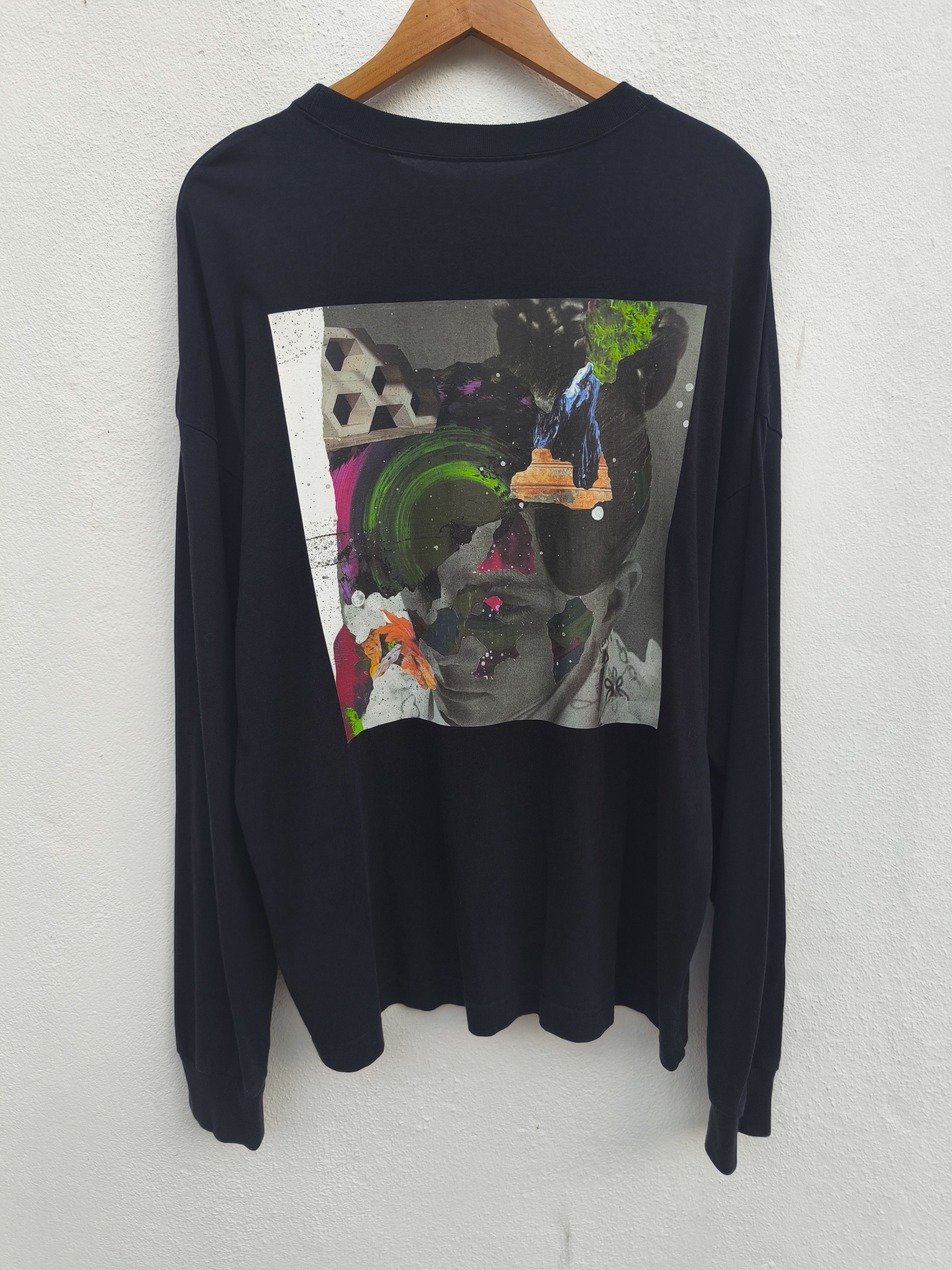Art Comes First Back hit Art print Hare t shirt long sleeve Size US XL / EU 56 / 4 - 2 Thumbnail