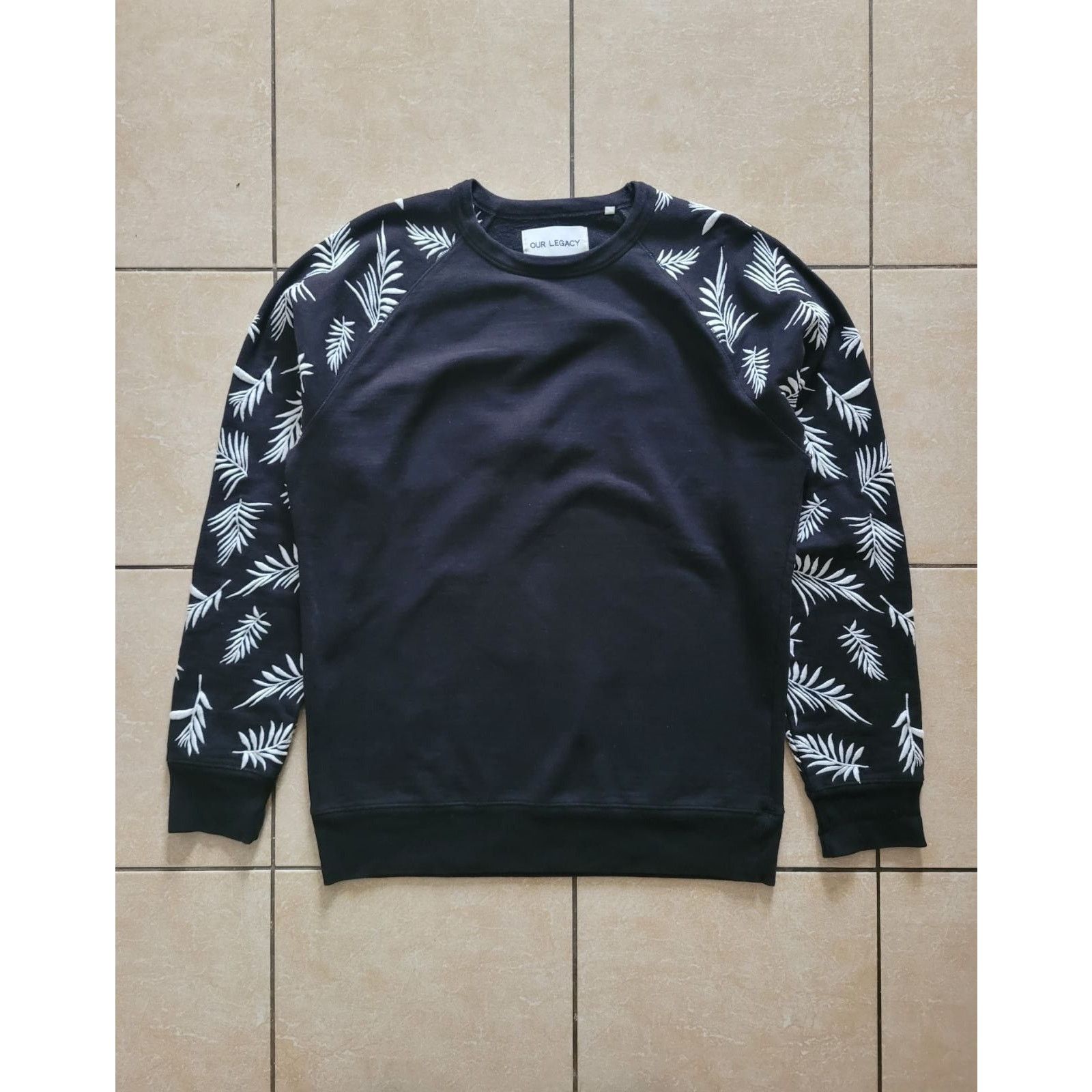 Our Legacy Our Legacy aw14 Black emb plants Sweatshirt Size US S / EU 44-46 / 1 - 1 Thumbnail