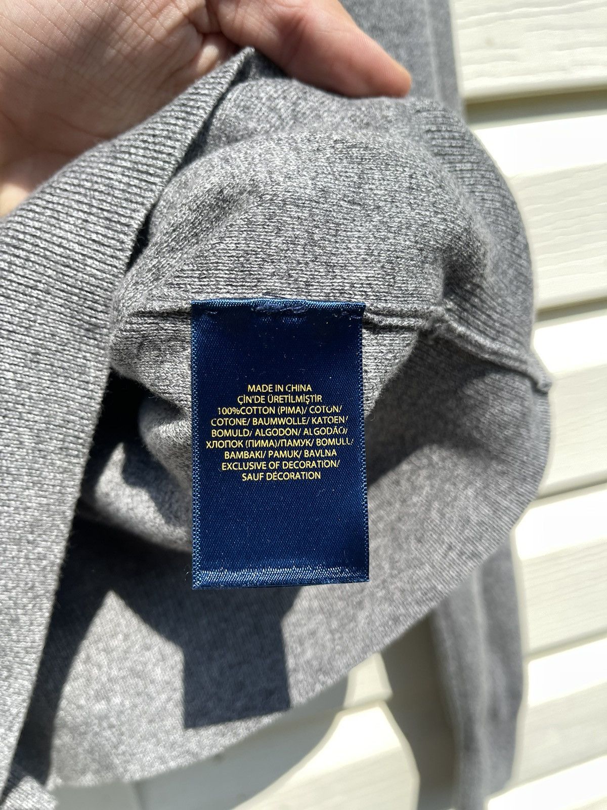 Polo Ralph Lauren Polo Ralph Lauren V-neck PRL Pony Pima Cotton Knit Sweater Size US M / EU 48-50 / 2 - 8 Thumbnail
