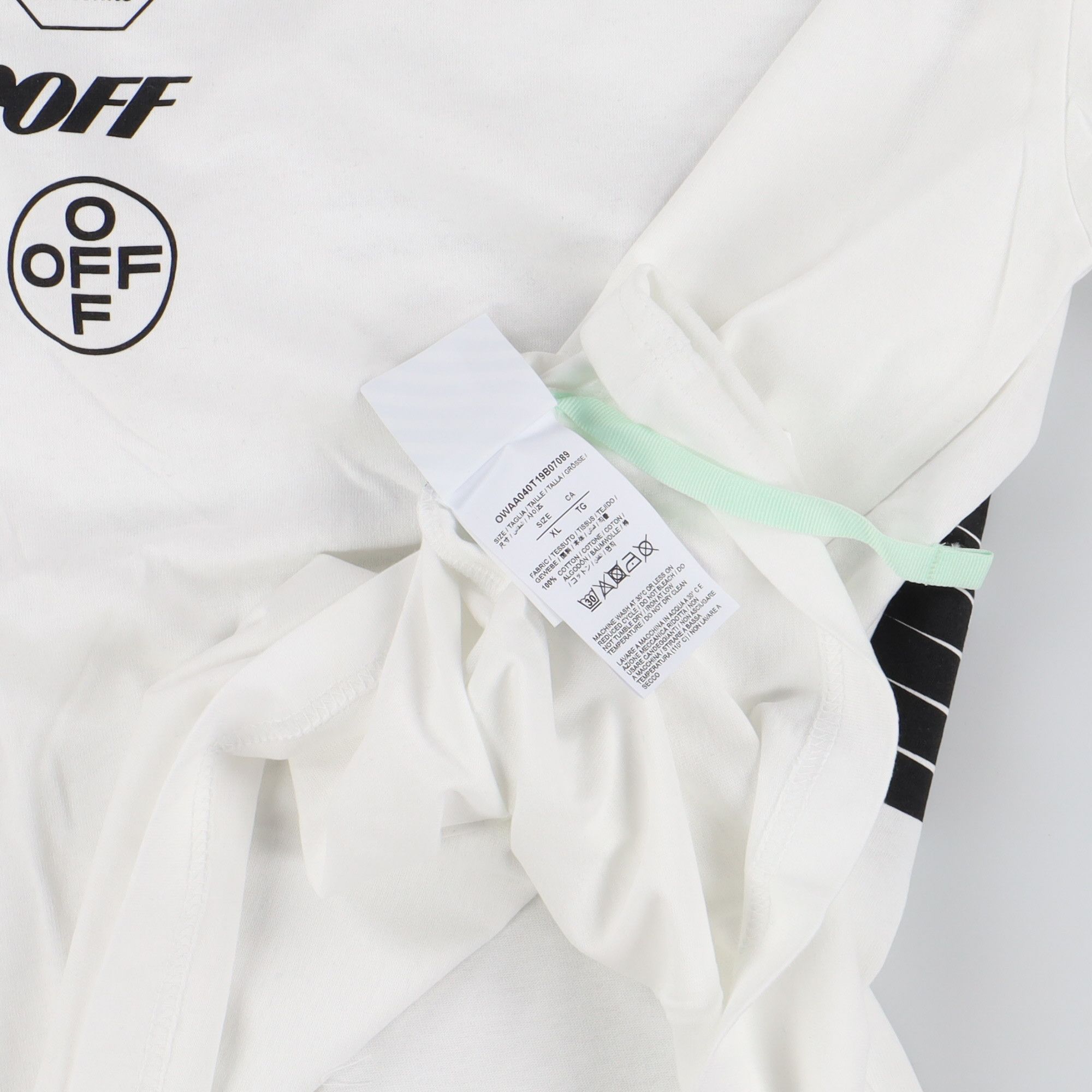 Off-White White Special Edition Racing Arrows Logo T-Shirt Size XL / US 12-14 / IT 48-50 - 4 Thumbnail