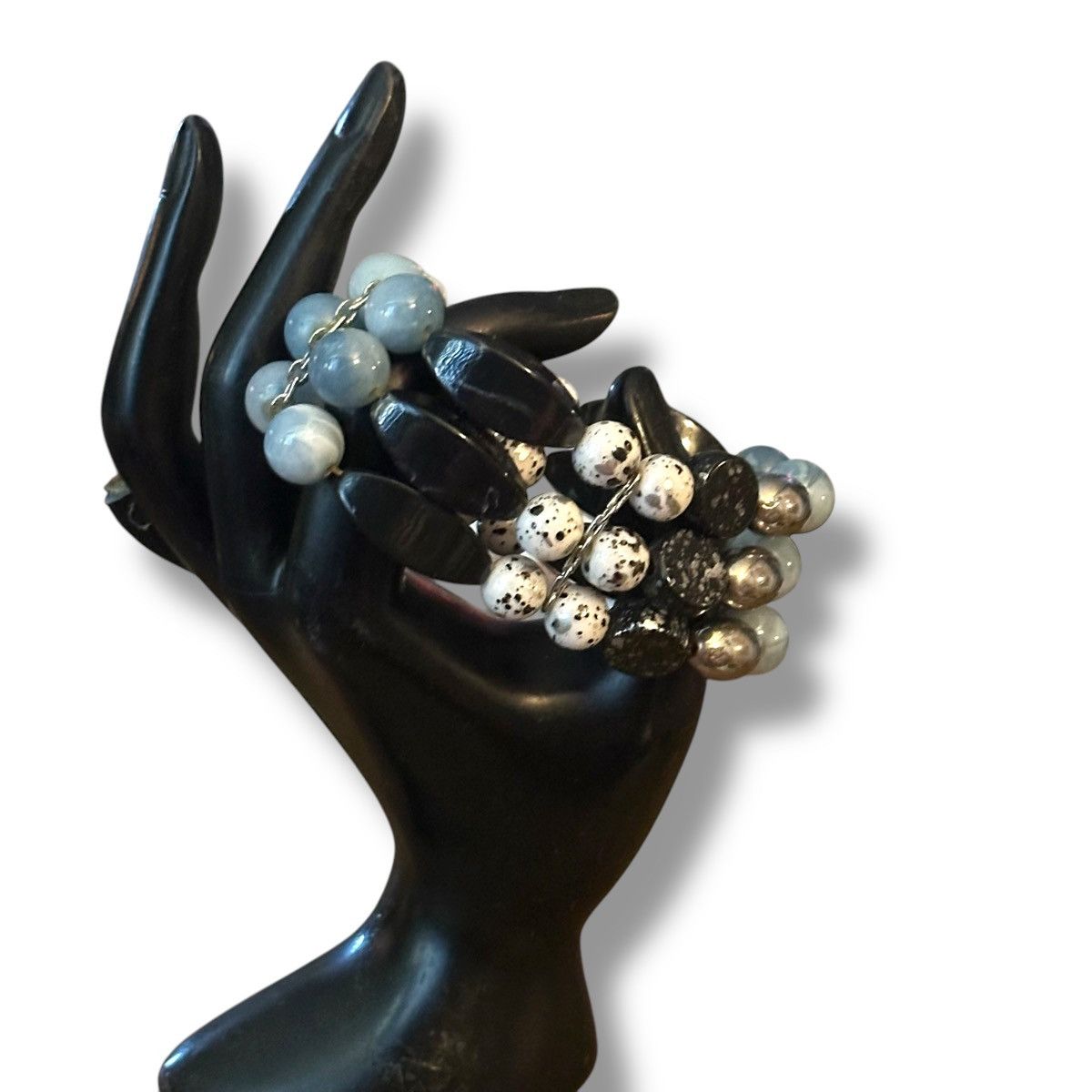 Other Multi bead one piece stacked stretch bracelet Size ONE SIZE - 3 Thumbnail