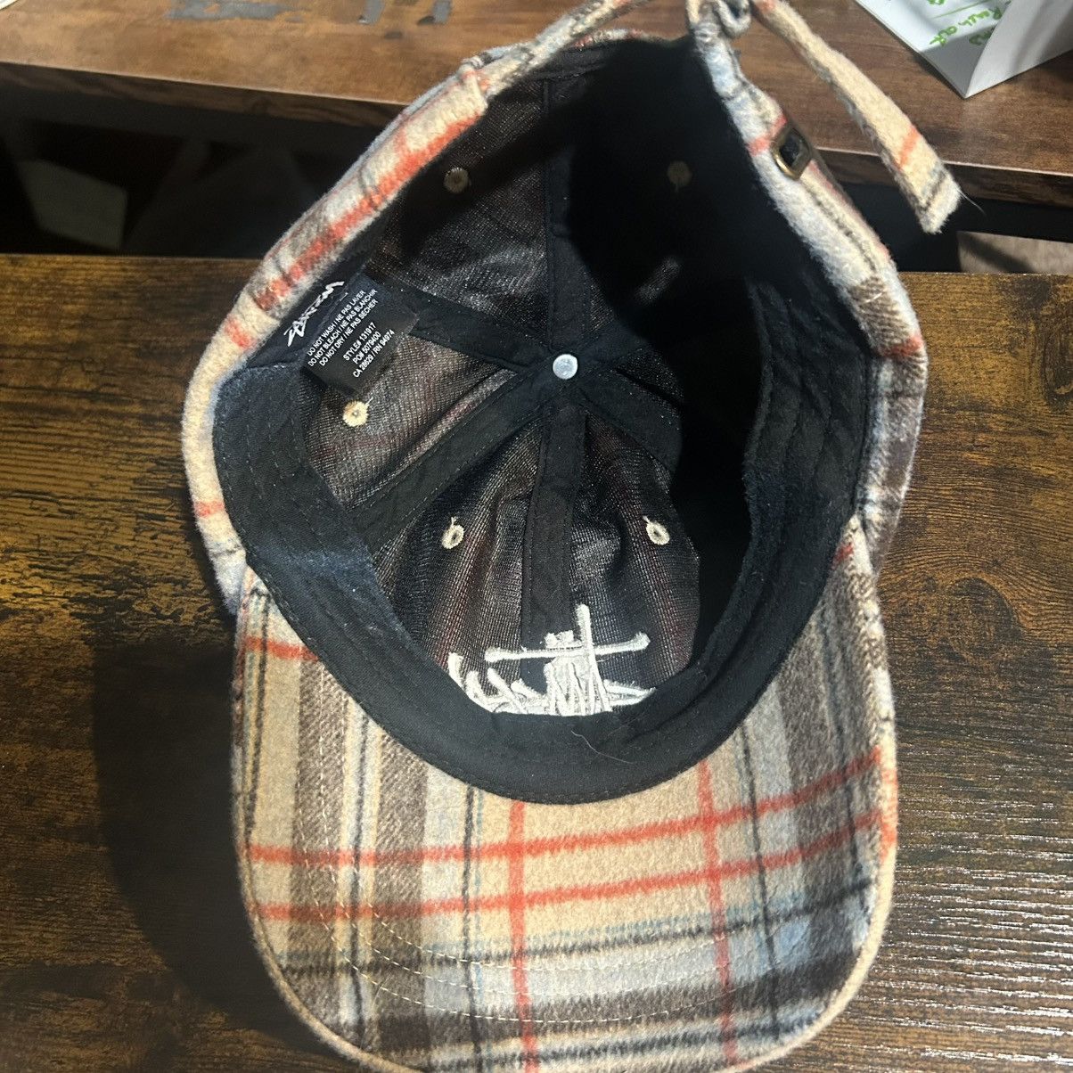 Stussy Stussy Big Logo Plaid Low Pro Cap Size ONE SIZE - 5 Thumbnail