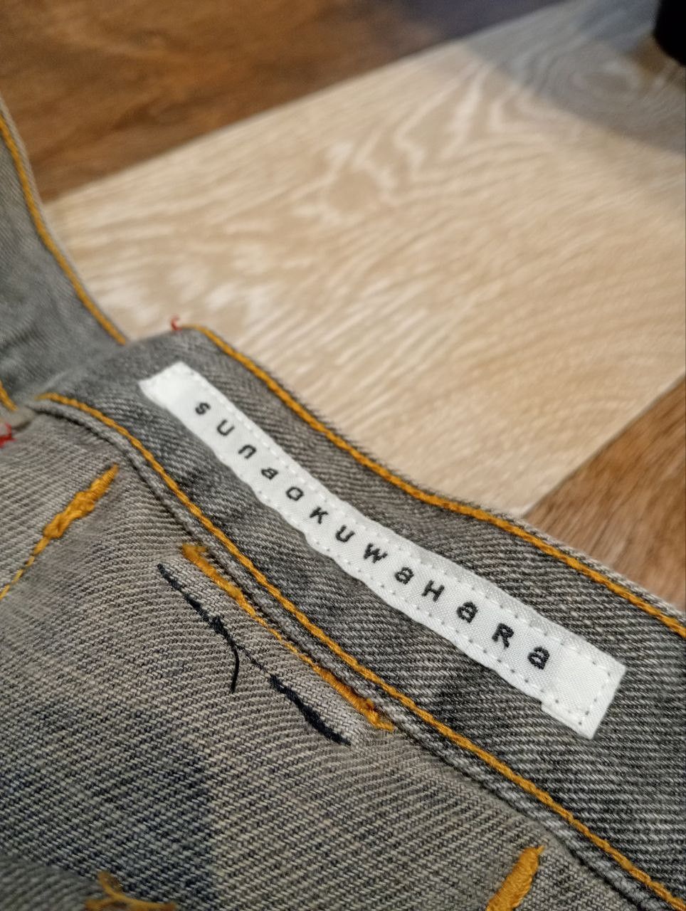 Issey Miyake SUNAOKUWAHARA by ISSEY MIYAKE MULTIPOCKET DENIM PANTS Size US 31 - 7 Thumbnail