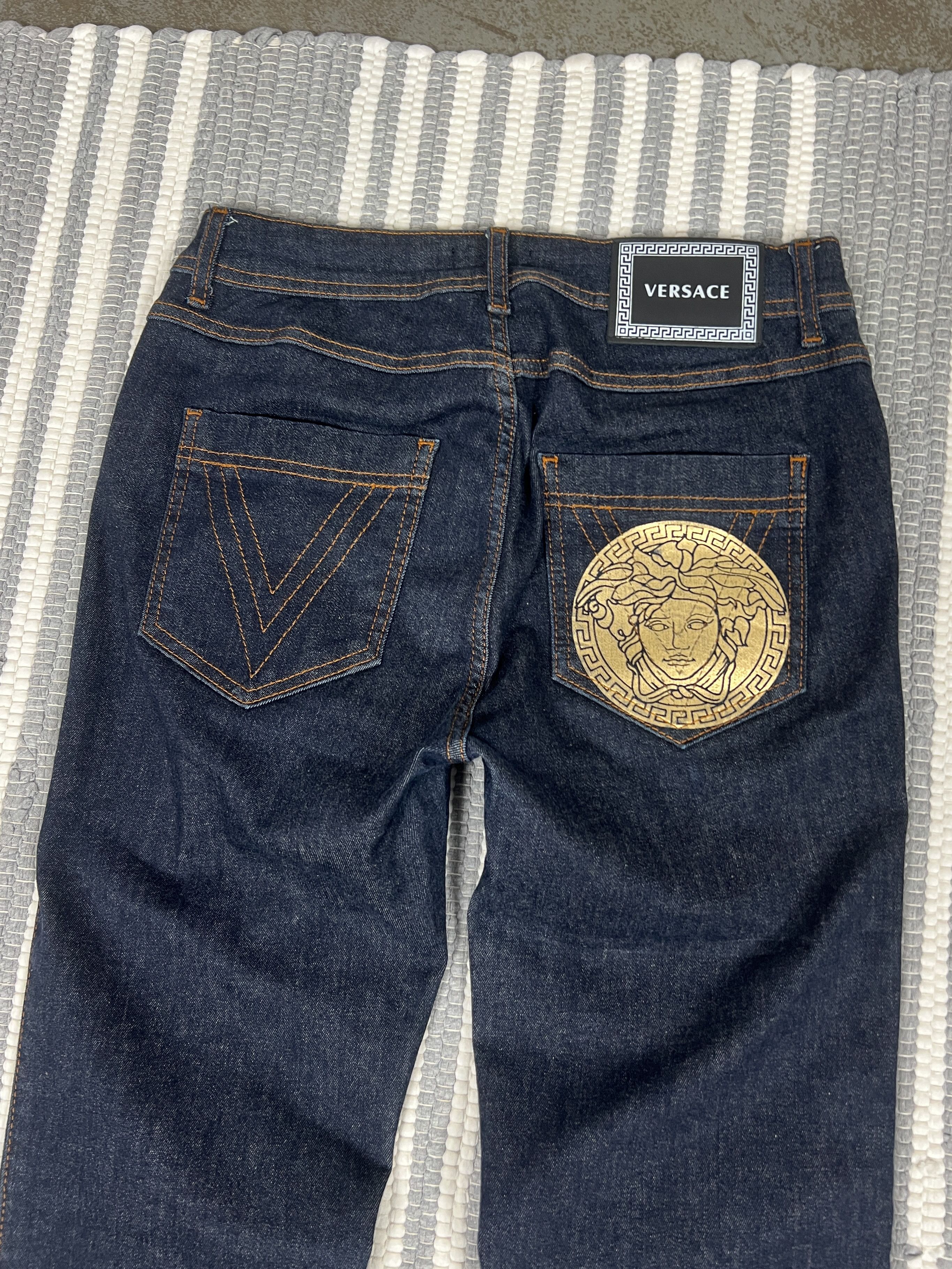 Jean Versace Skinny Denim Pants Jeans Size 29" - 3 Thumbnail