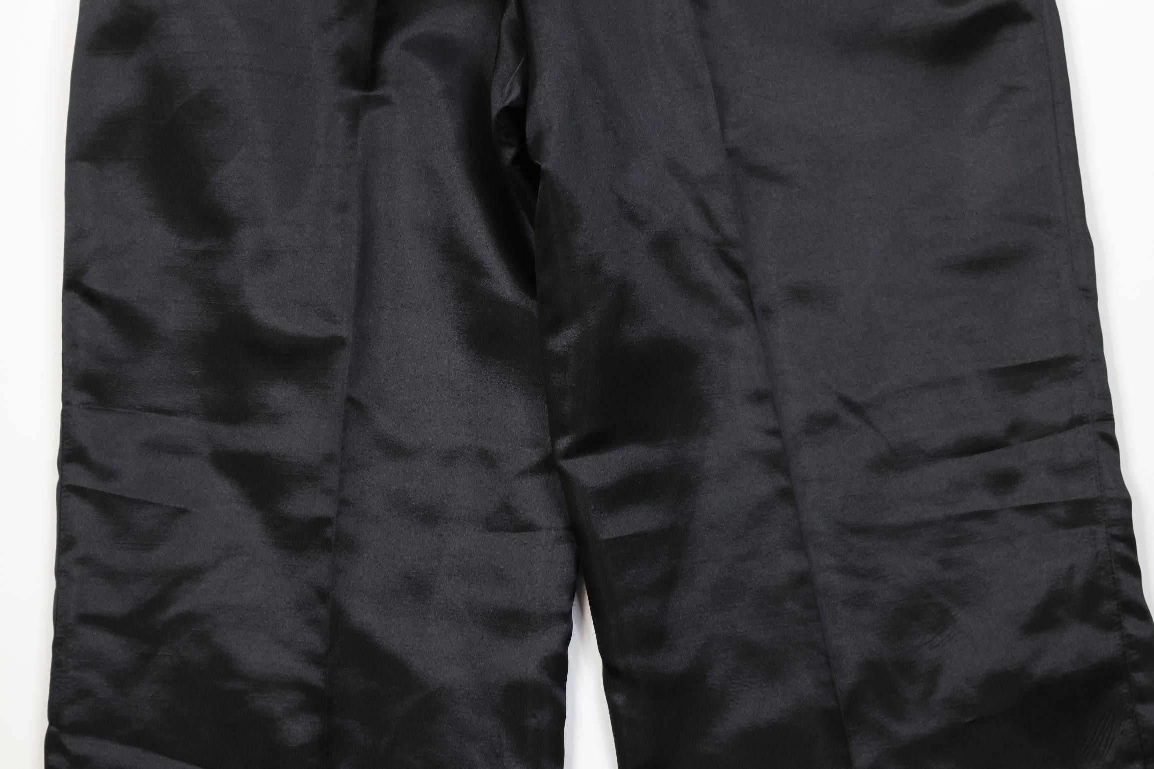 Vintage Vintage 90s Streetwear Polyester Super Wide Leg Pants Black Size 40" / US 18 - 10 Thumbnail