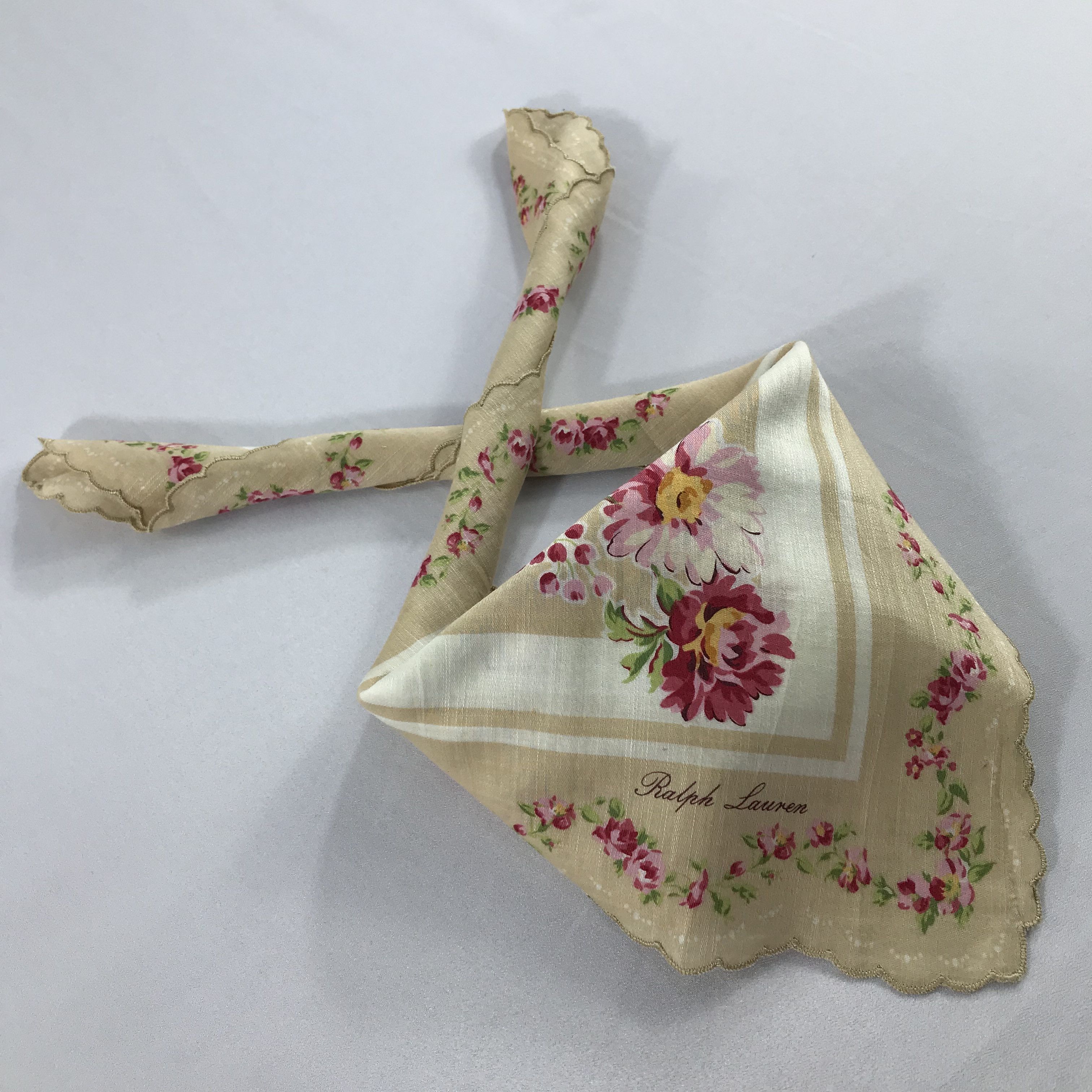 Ralph Lauren × Vintage Ralph Lauren Bandana / Handkerchief / Neckerchief - S2032 Size ONE SIZE - 4 Thumbnail
