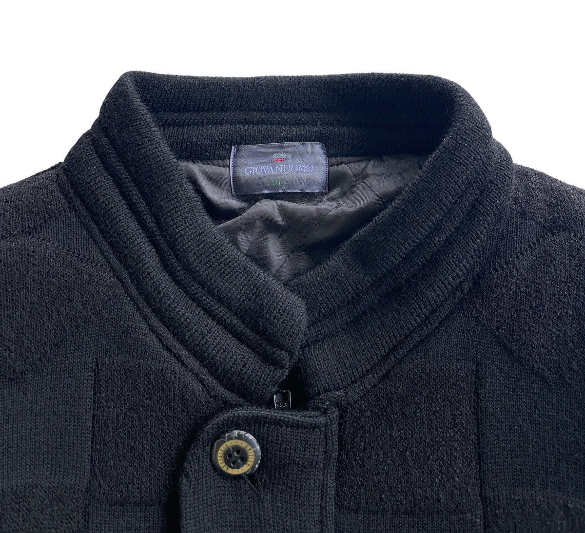 Vintage Giovan Uomo Wool Quilted Bomber Jacket Size US M / EU 48-50 / 2 - 4 Thumbnail