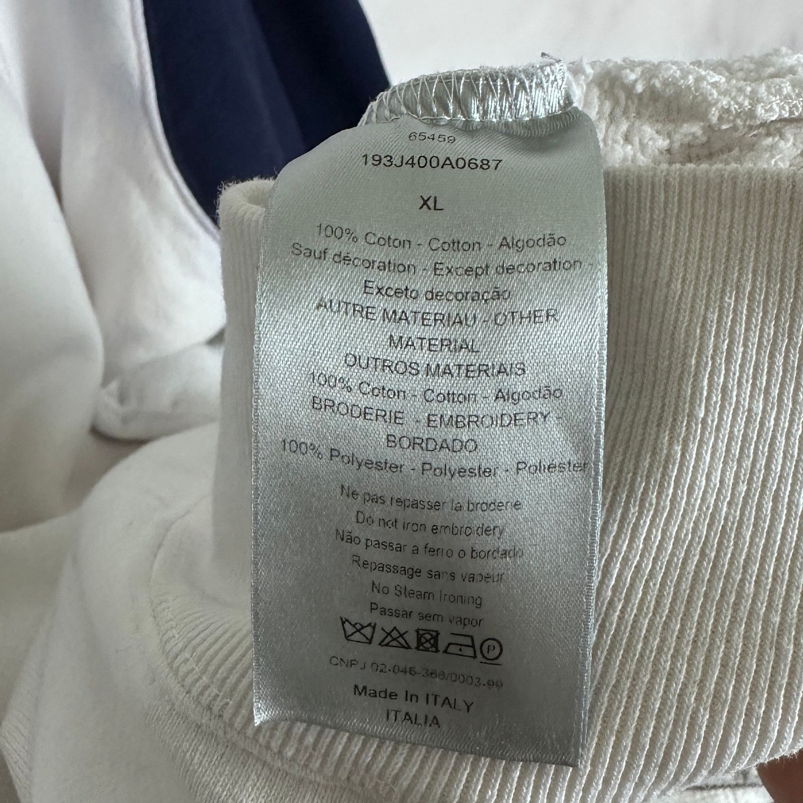 Dior Kenny Scharf White/Navy Zip-Up Sweatshirt Size US XL / EU 56 / 4 - 13 Thumbnail