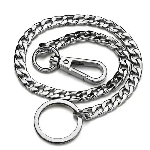 Jewelry 42CM Long Metal Keychain Wallet Size ONE SIZE - 1 Thumbnail