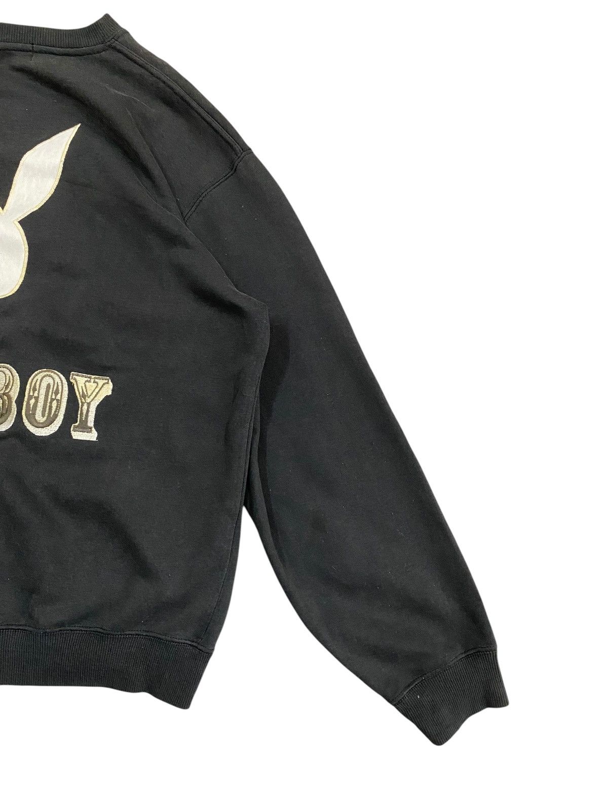 Playboy Playboy Black Sweatshirt - Size L - Embroidered Logo Size US L / EU 52-54 / 3 - 4 Thumbnail