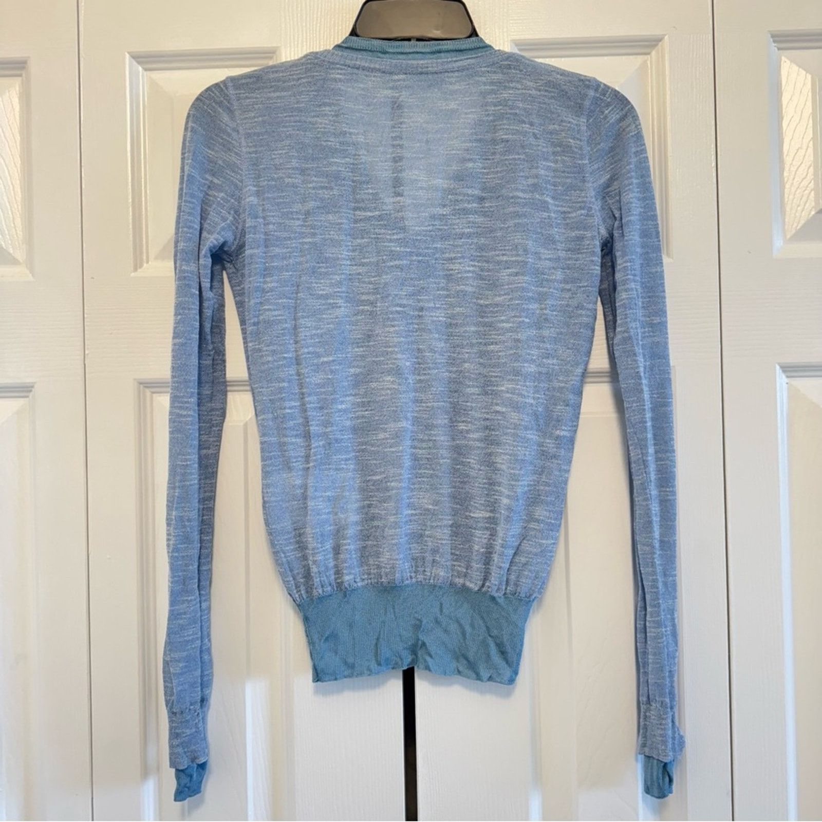 Dolce & Gabbana Dolce & Gabbana Sky Blue V-Neck Top, Size 38 Size XS / US 0-2 / IT 36-38 - 2 Thumbnail