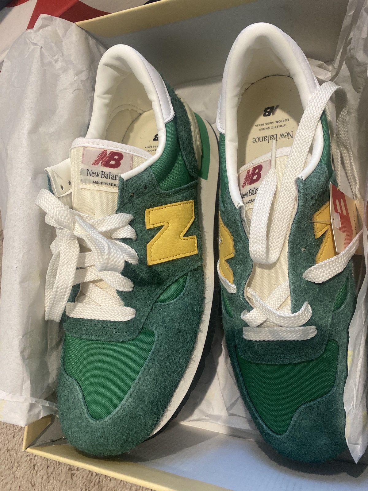 New Balance New Balance 990V1 Green Gold | Grailed