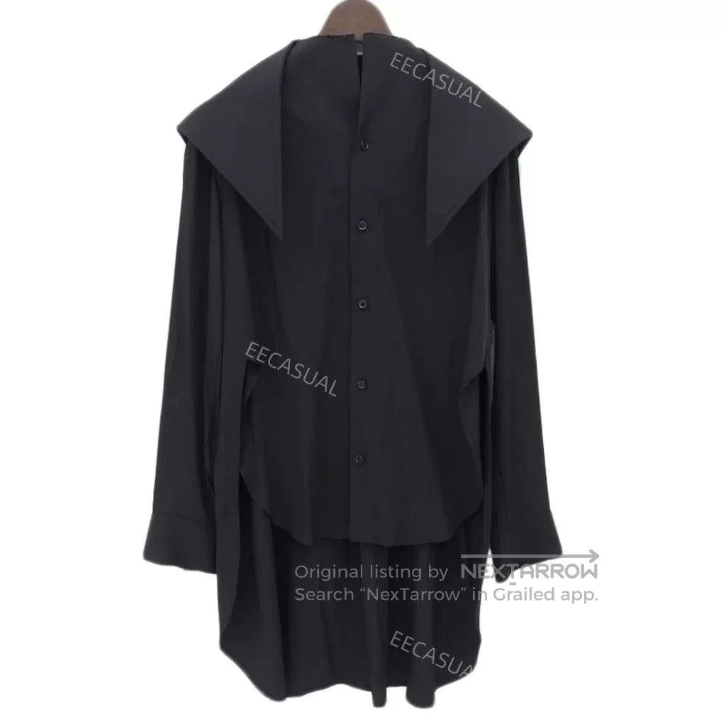 Yohji Yamamoto Yohji Yamamoto Black Silk Long Sleeve Shirt. Size M / US 6-8 / IT 42-44 - 1 Thumbnail