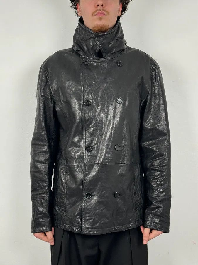 Emporio Armani AW2007 Emporio Armani Multi-Pocket Black Leather Jacket Size US L / EU 52-54 / 3 - 2 Thumbnail