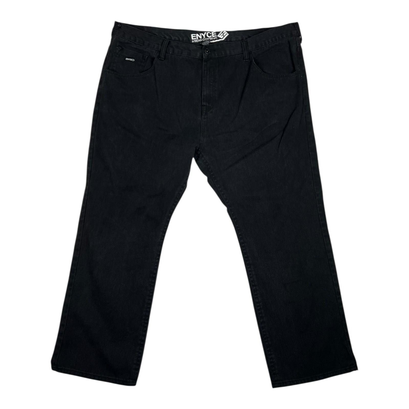 Enyce VTG Enyce Jeans Mens 48x34 Black Straight Leg Denim Sean Com Size 42" / US 20 - 1 Thumbnail