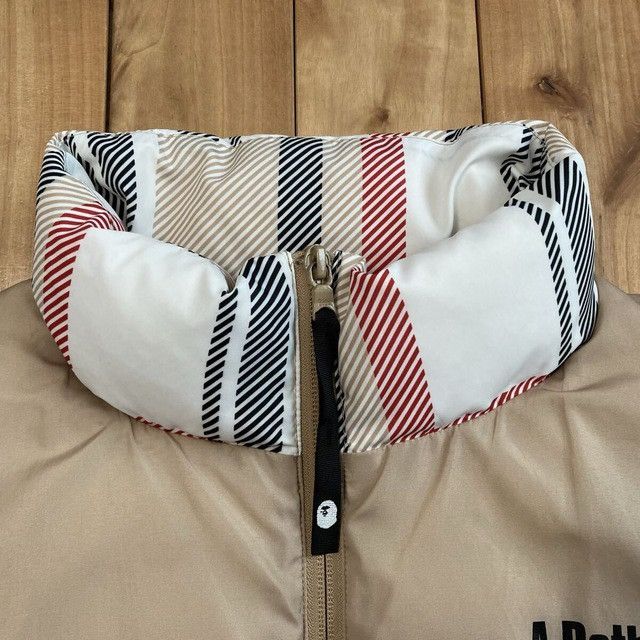 Bape BAPE LOGO Check Puffer Down Jacket a bathing ape Size US XL / EU 56 / 4 - 6 Thumbnail