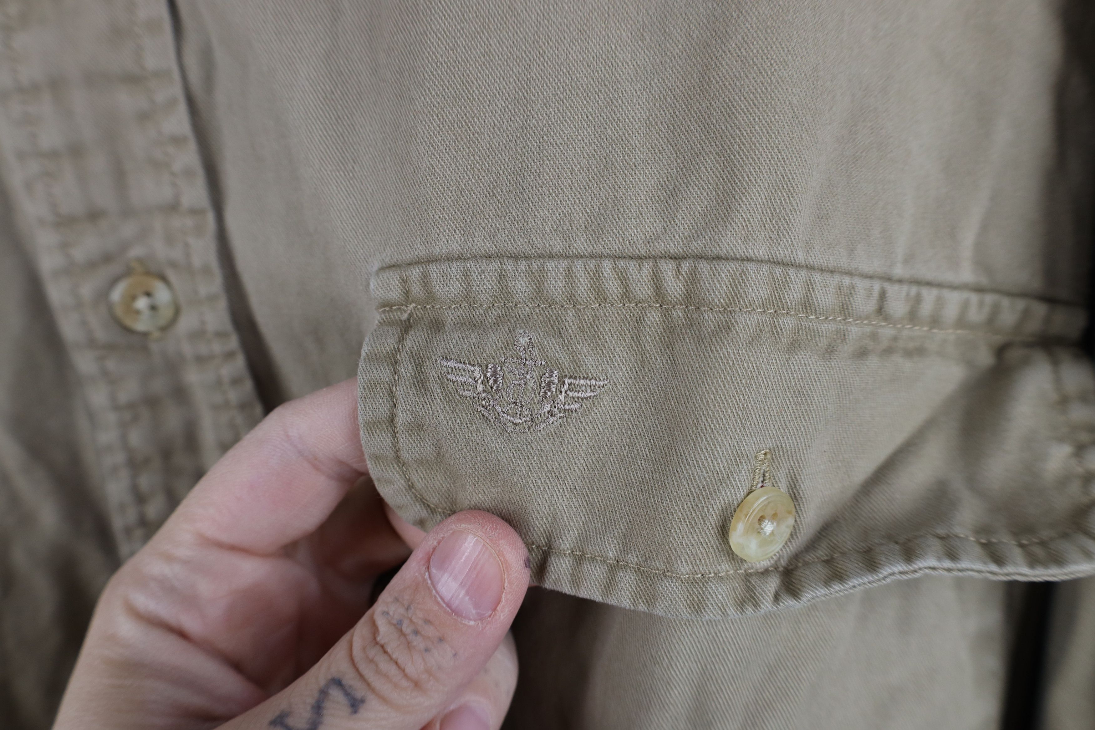 Vintage Vintage 90s Streetwear Pocket Collared Button Down Shirt Size US L / EU 52-54 / 3 - 4 Thumbnail