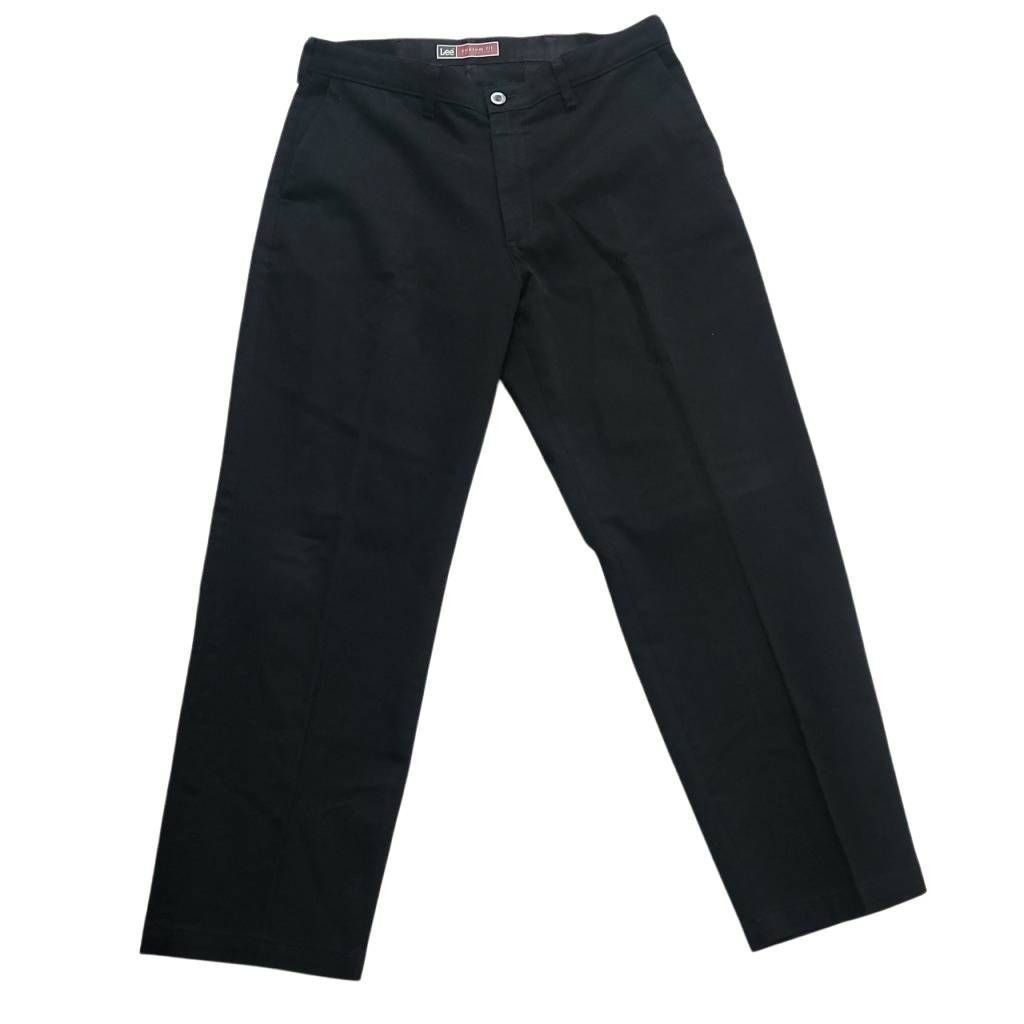 Lee Lee Custom Fit Collection Mens Size 34x30 Black Chino Pants Size US 34 / EU 50 - 1 Thumbnail