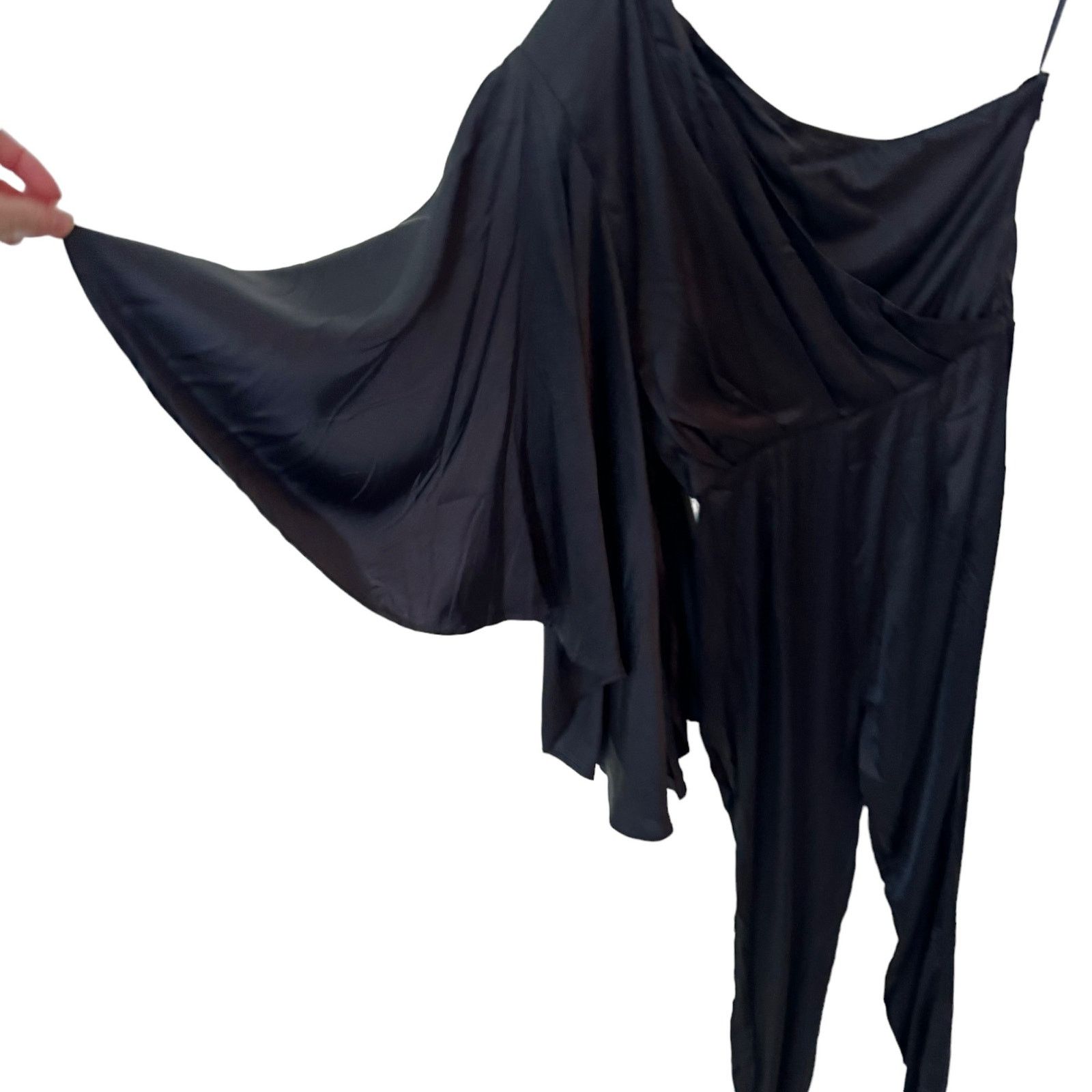 REVOLVE MICHAEL COSTELLO Sakura Jumpsuit in Black One Shoulder Small Size 27" / US 4 / IT 40 - 5 Thumbnail