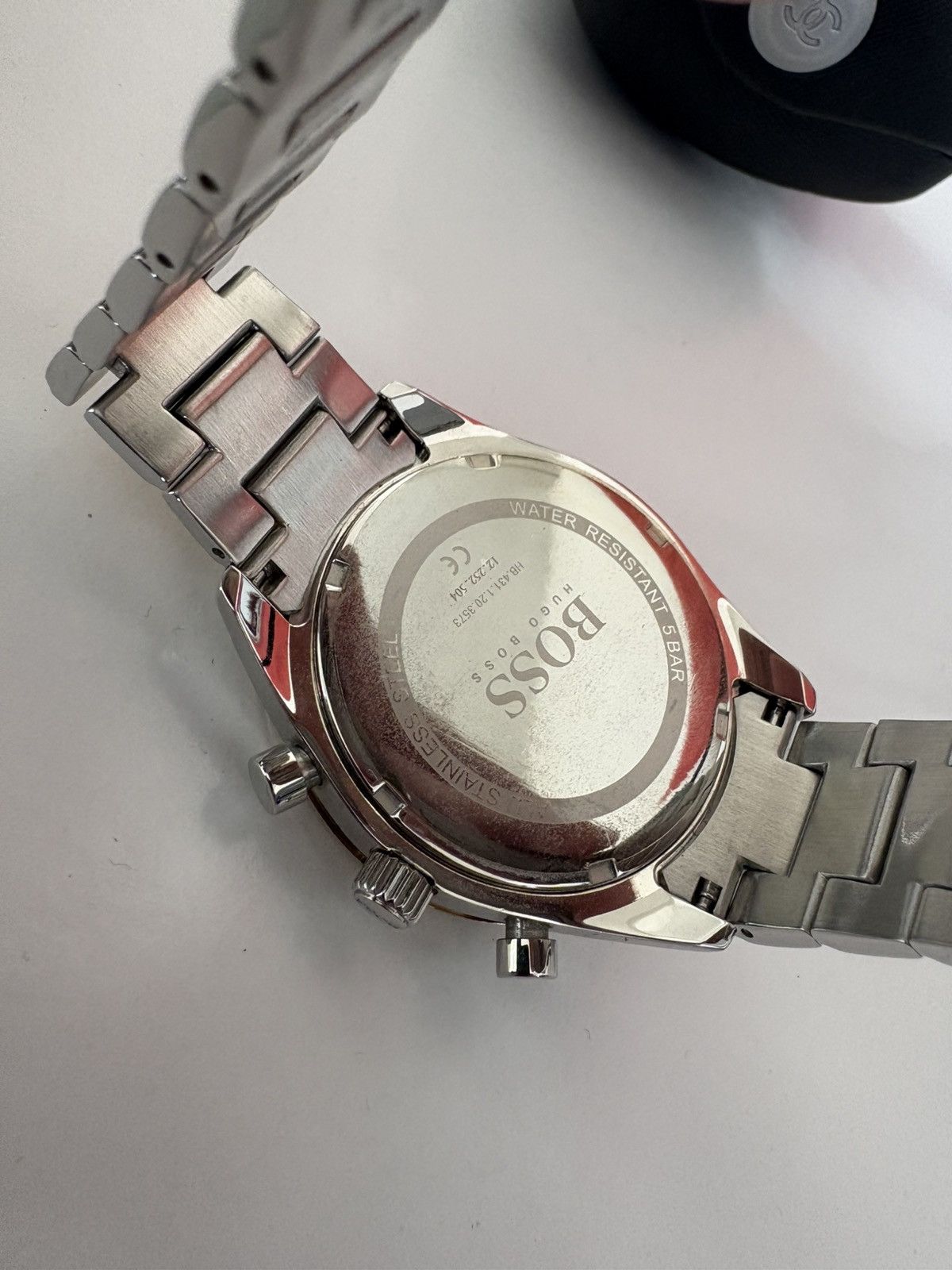 Hugo Boss Hugo Boss 1513872 Santiago Green Dial Two Tone Steel Strap Size ONE SIZE - 3 Thumbnail
