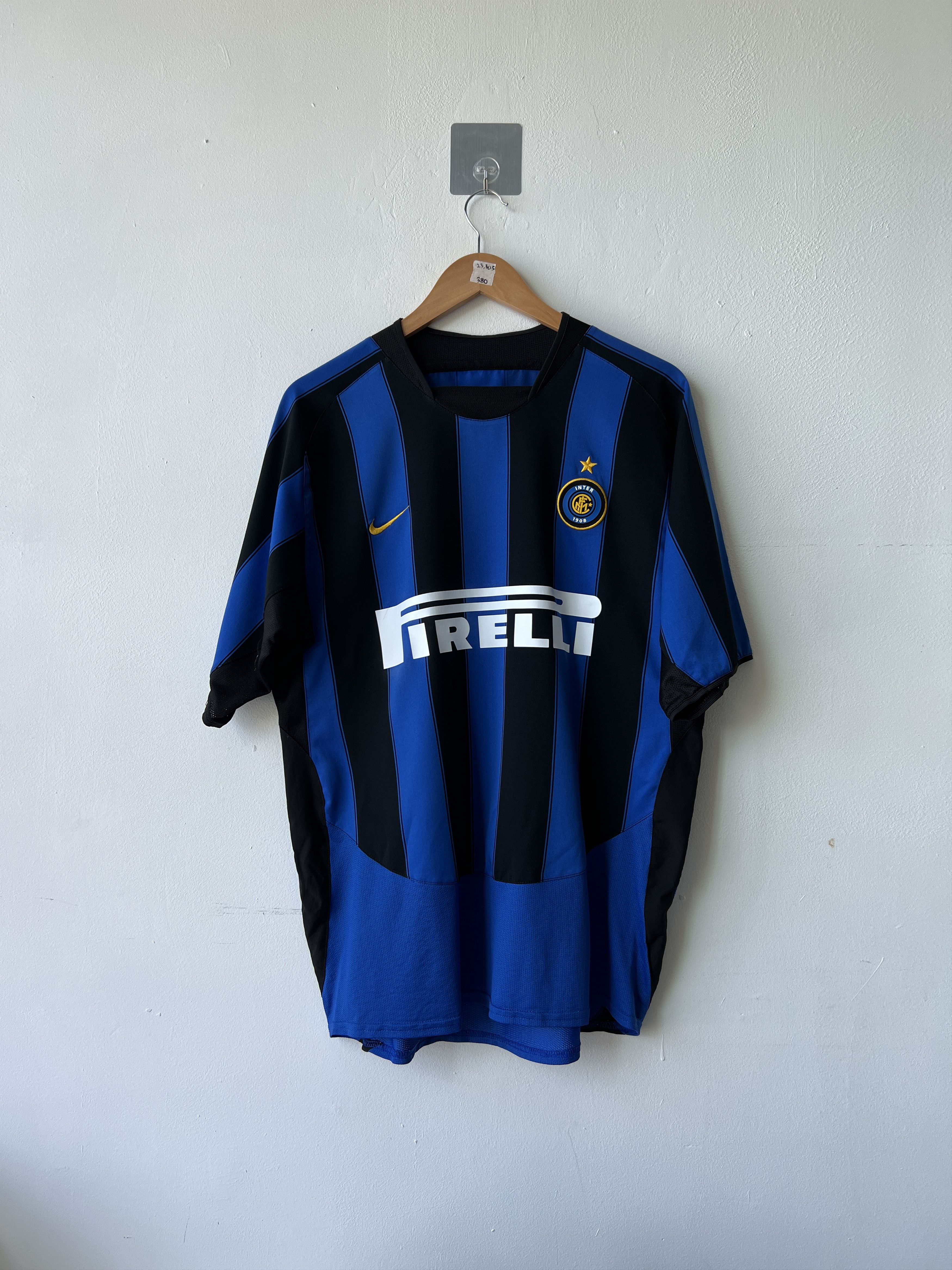 Nike (L) Inter Milan 2003-04 Home Kit Adriano #10 Size US L / EU 52-54 / 3 - 2 Thumbnail