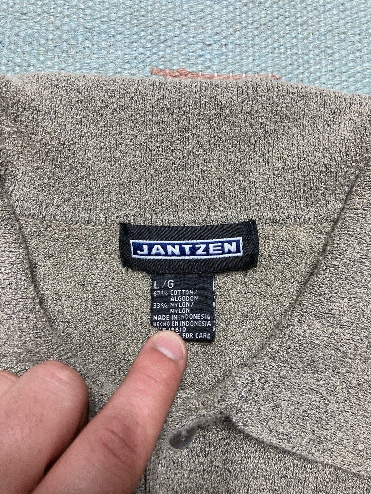 Jantzen × Vintage Vintage polo shirt Terry cloth soft jantzen two tone large Size US L / EU 52-54 / 3 - 5 Thumbnail