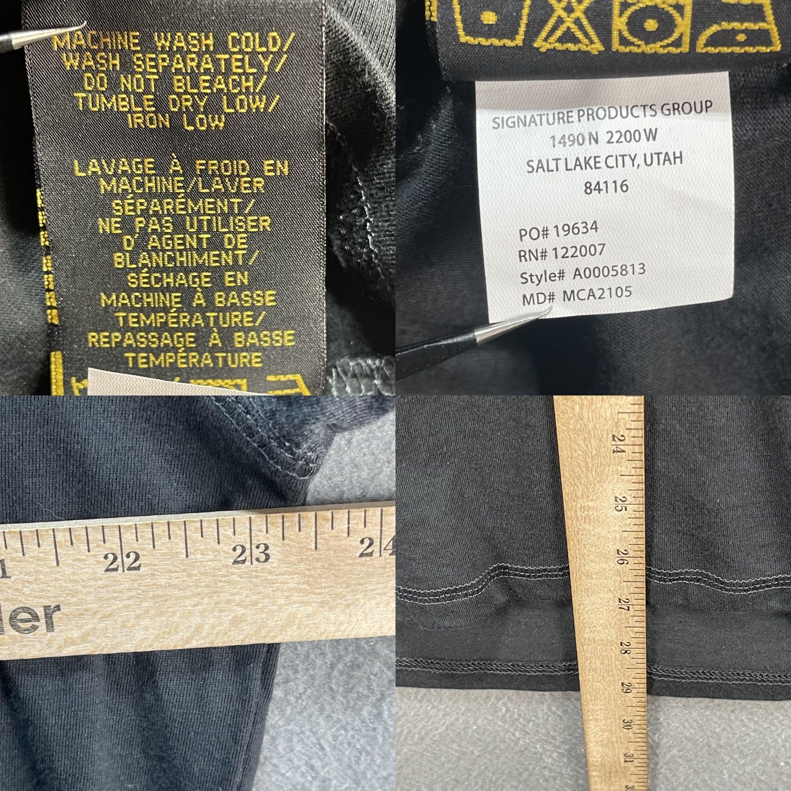 Vintage Browning Shirt Mens Large Gray Hooded Long Sleeve Raglan Buckmark Flag Graphic Size US L / EU 52-54 / 3 - 8 Thumbnail
