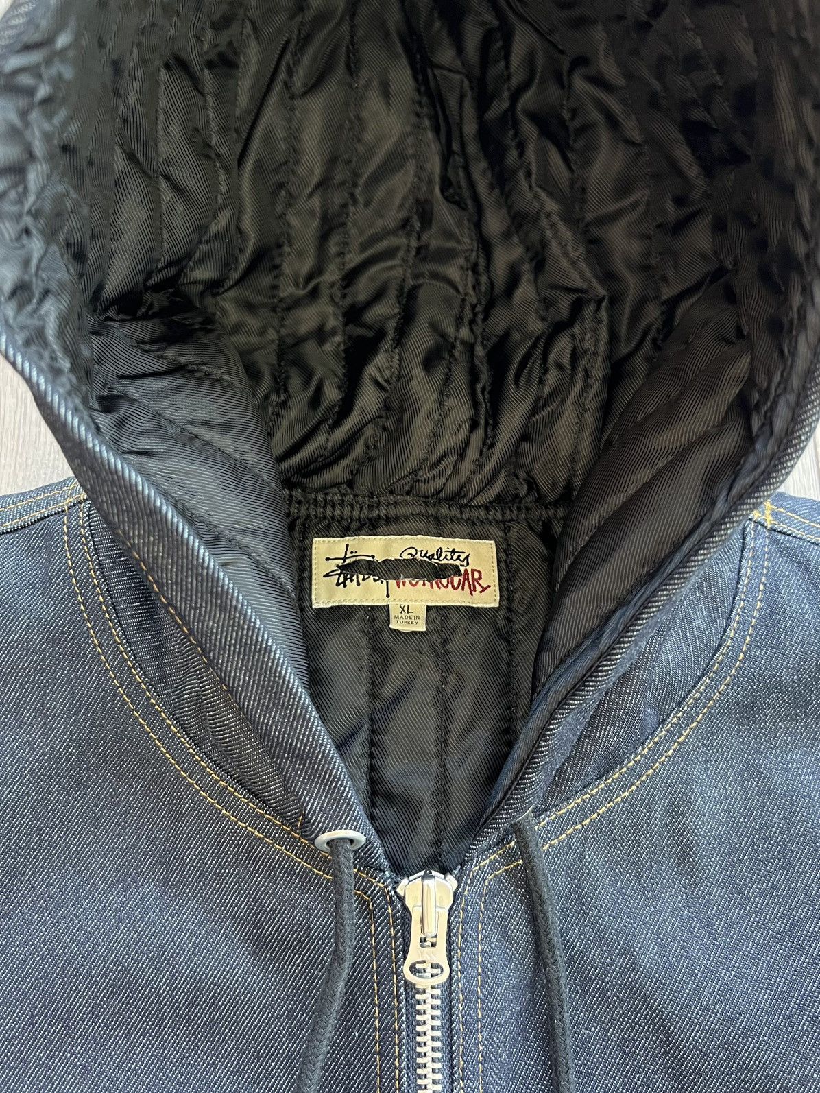 Stussy Stussy Raw Denim Insulated Work Jacket XL Size US XL / EU 56 / 4 - 4 Thumbnail