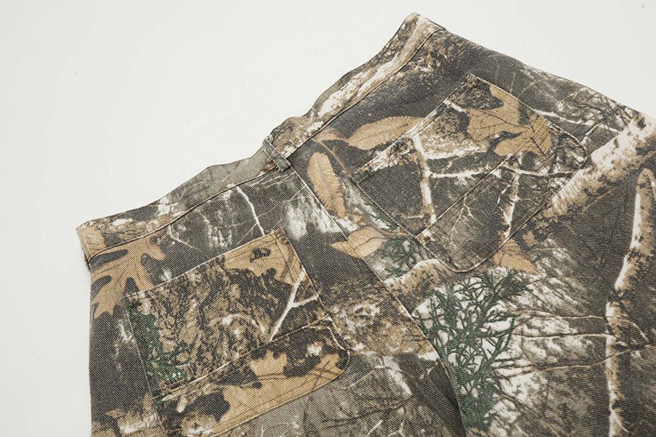 Japanese Brand × Vintage Camouflage Denim Short Vintage Size US 33 - 4 Thumbnail