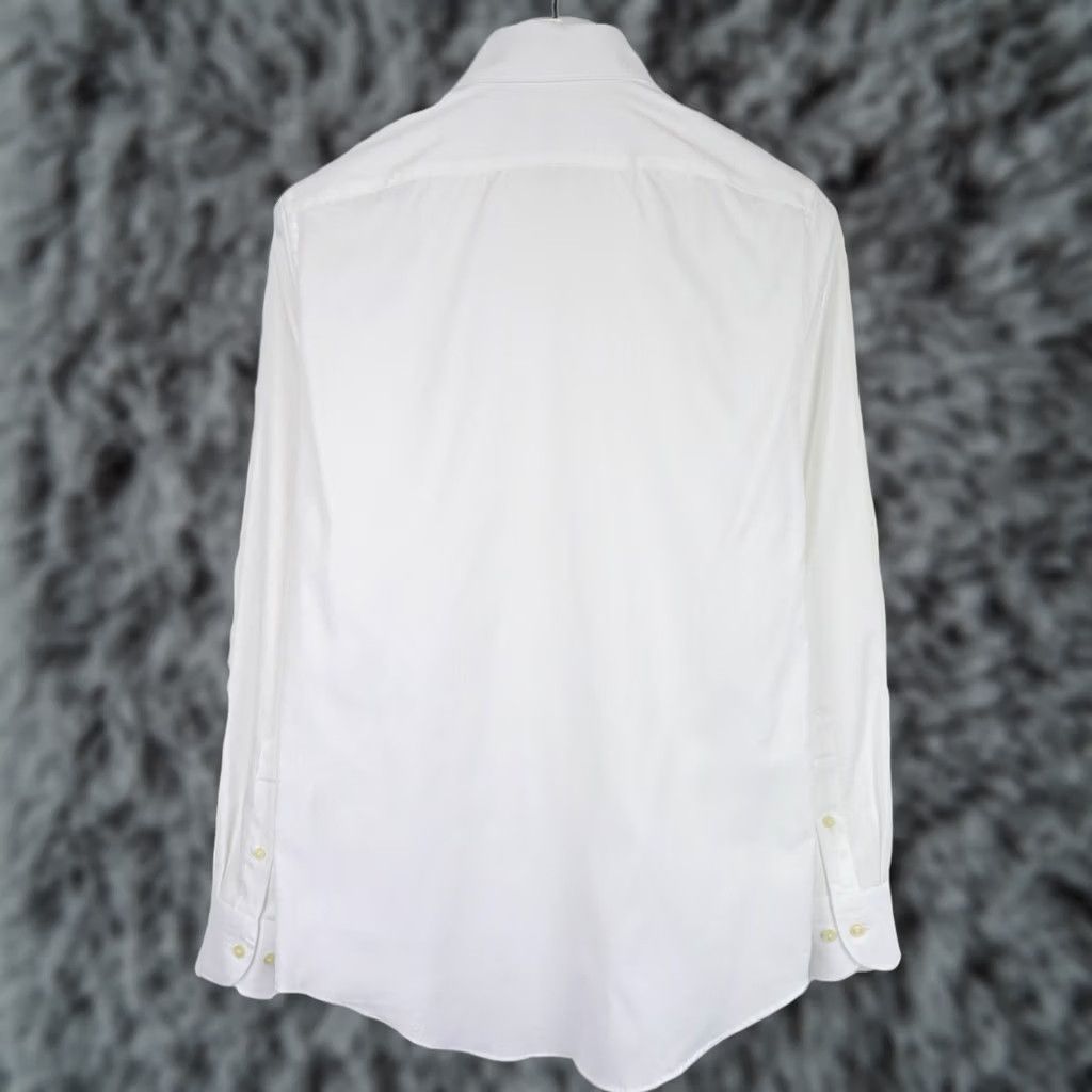 Suitsupply Suitsupply Traveller Slim Fit Formal Shirt Men's 38/15 White Spread Collar Shirt Slim 100% Cotton Dress Shirt Men Mens Size 38R - 1 Thumbnail