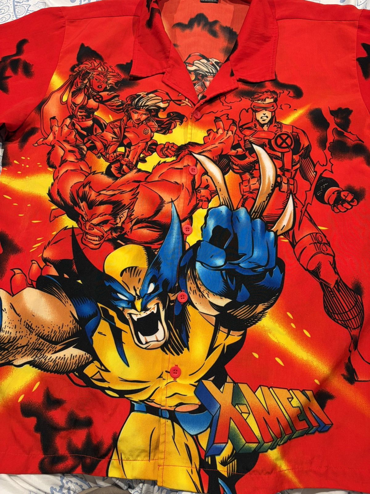 Marvel Comics Y2K Marvel Wolverine Button Up Size US M / EU 48-50 / 2 - 2 Thumbnail