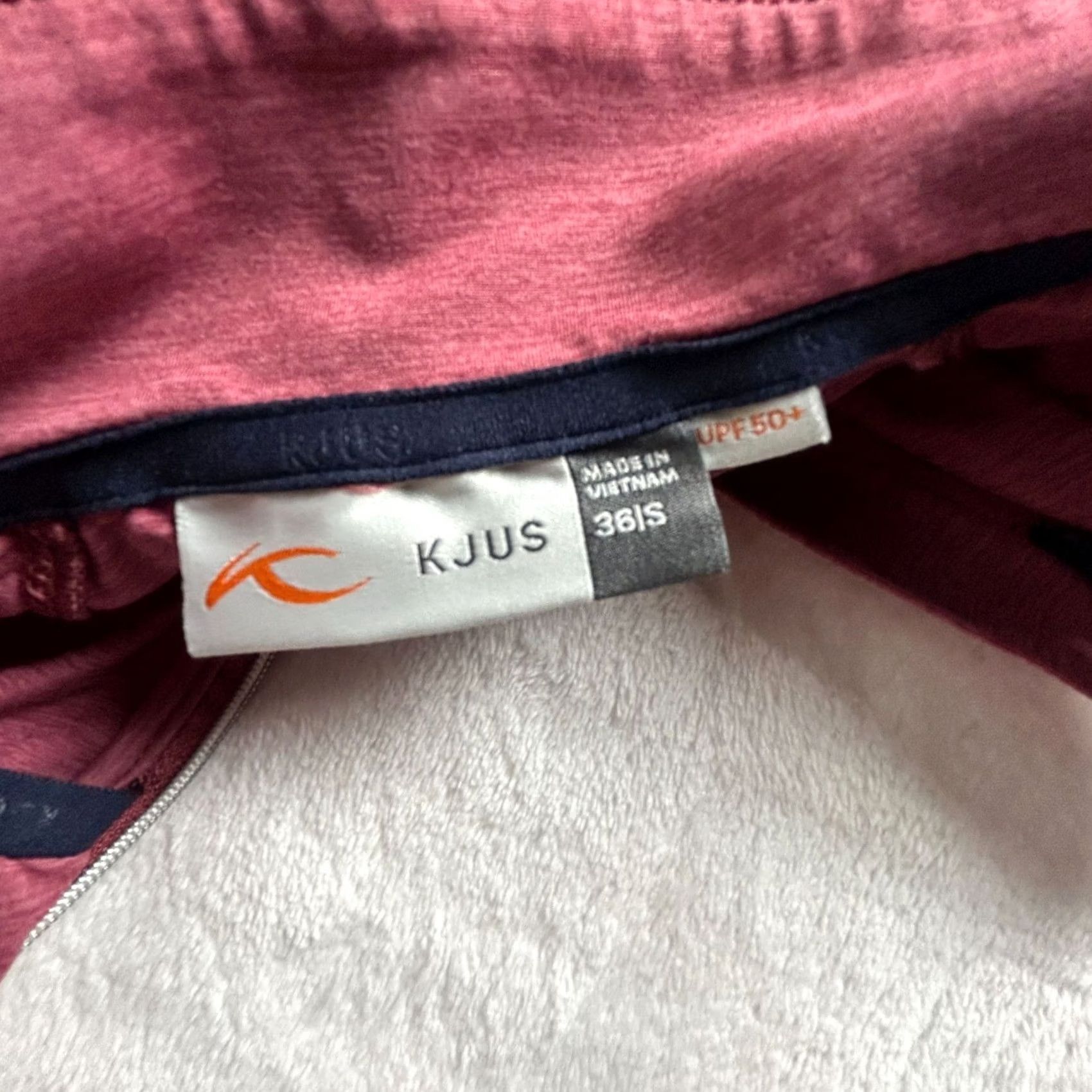KJUS Kjus Womens Pink Long Sleeve 1/4 Zip Pullover Shirt Small UPF 50+ Pullover Size S / US 4 / IT 40 - 4 Thumbnail