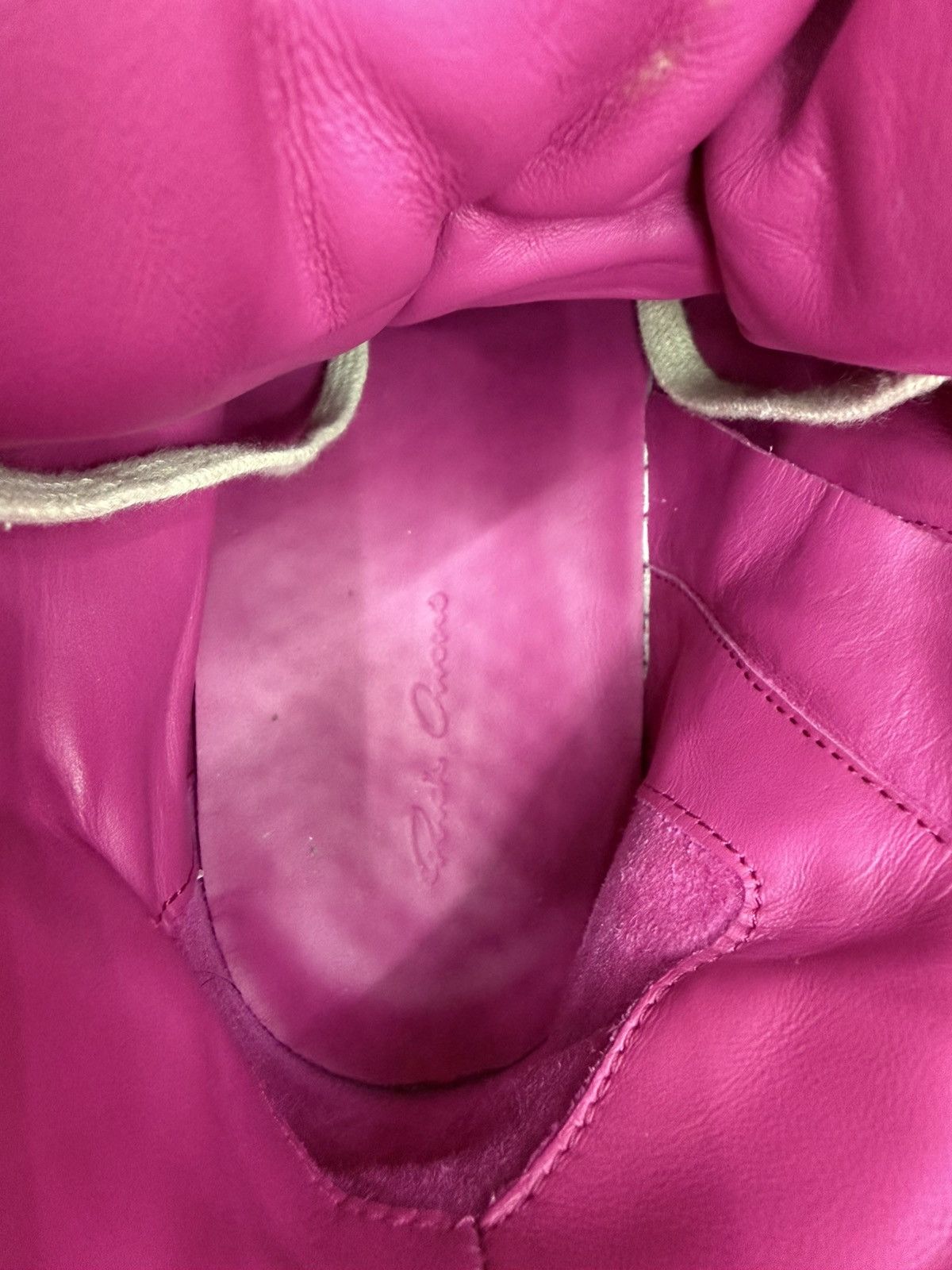 Rick Owens Size 11.5US/44.5EU - Rick Owens Geobasket Hot Pink Suede Size US 11.5 / EU 44-45 - 9 Thumbnail