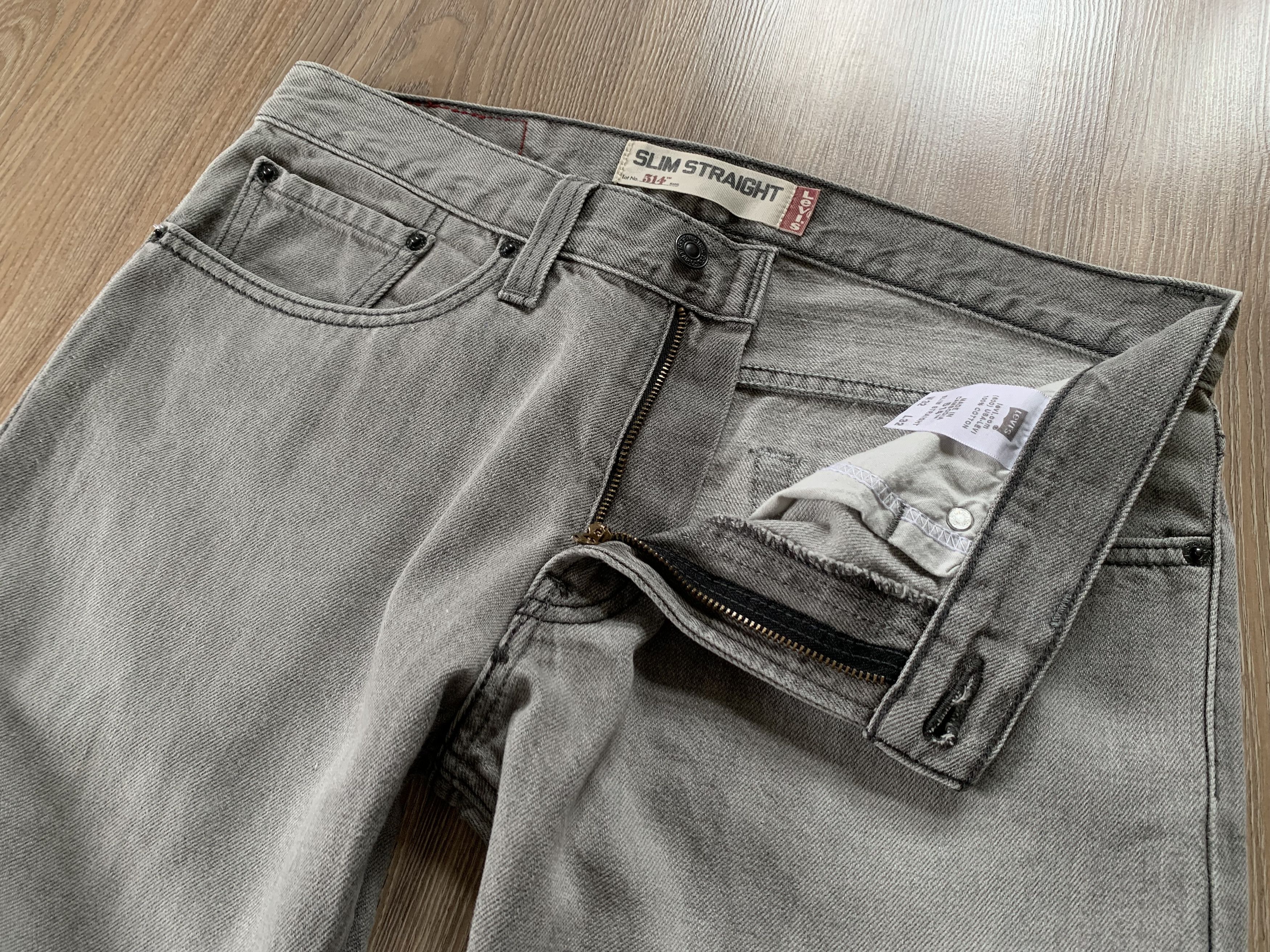 Levi's × Levi's Vintage Clothing × Vintage Levis 514 Slim Straight Vintage Grey Denim Jeans Size US 32 / EU 48 - 5 Thumbnail